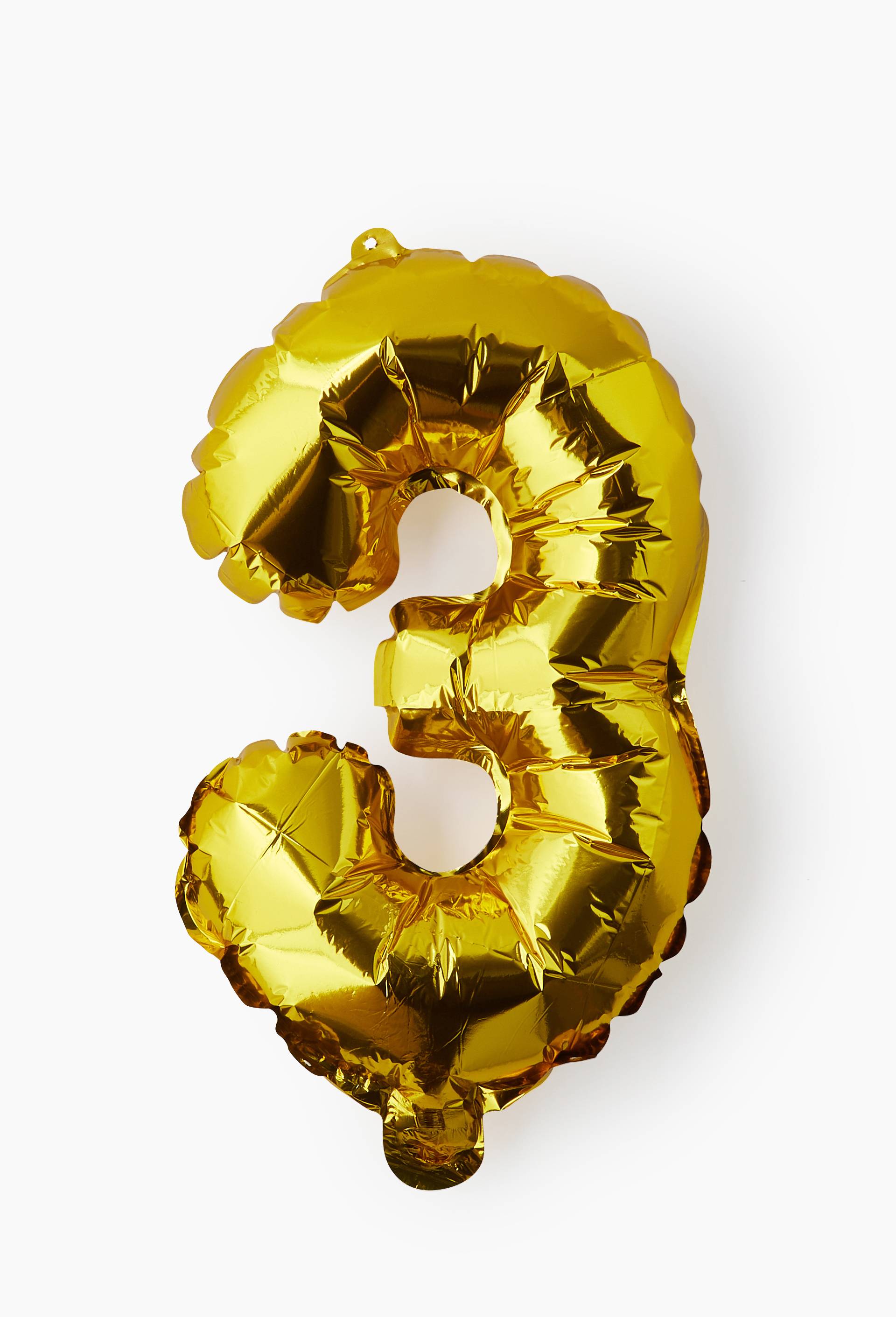 Ballon chiffre or 3, , large image number 1