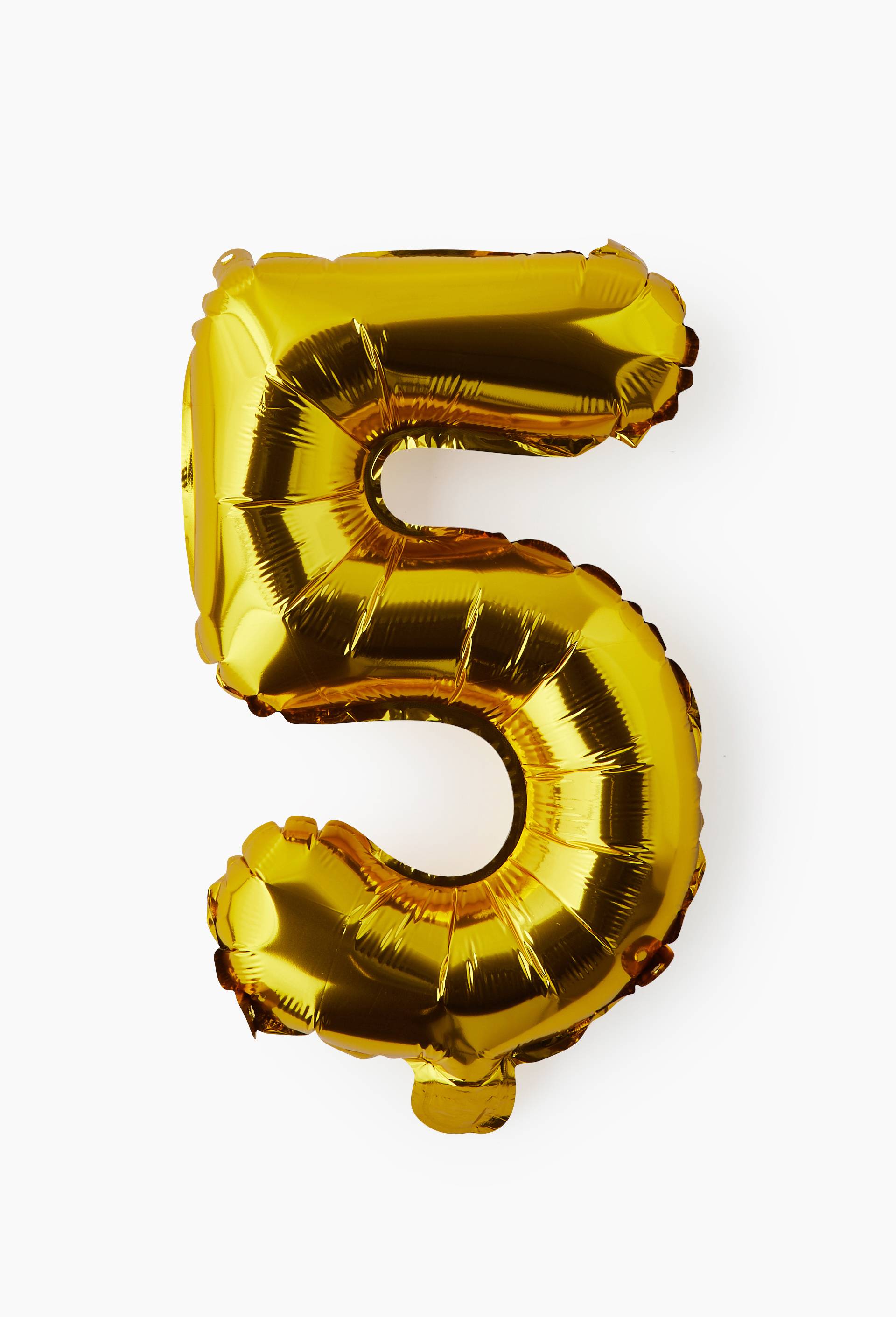 Ballon chiffre or 5, , large image number 1