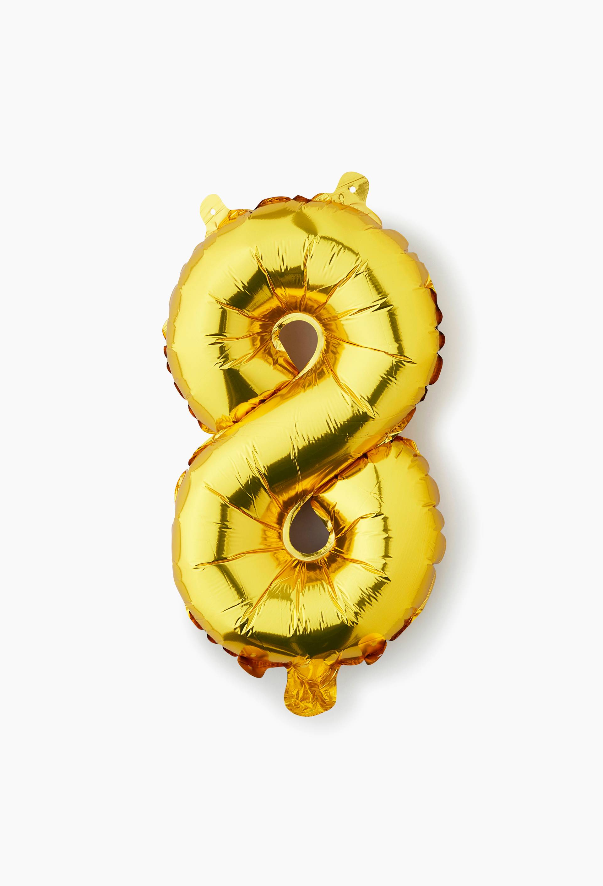 Ballon chiffre or 8, , large image number 0