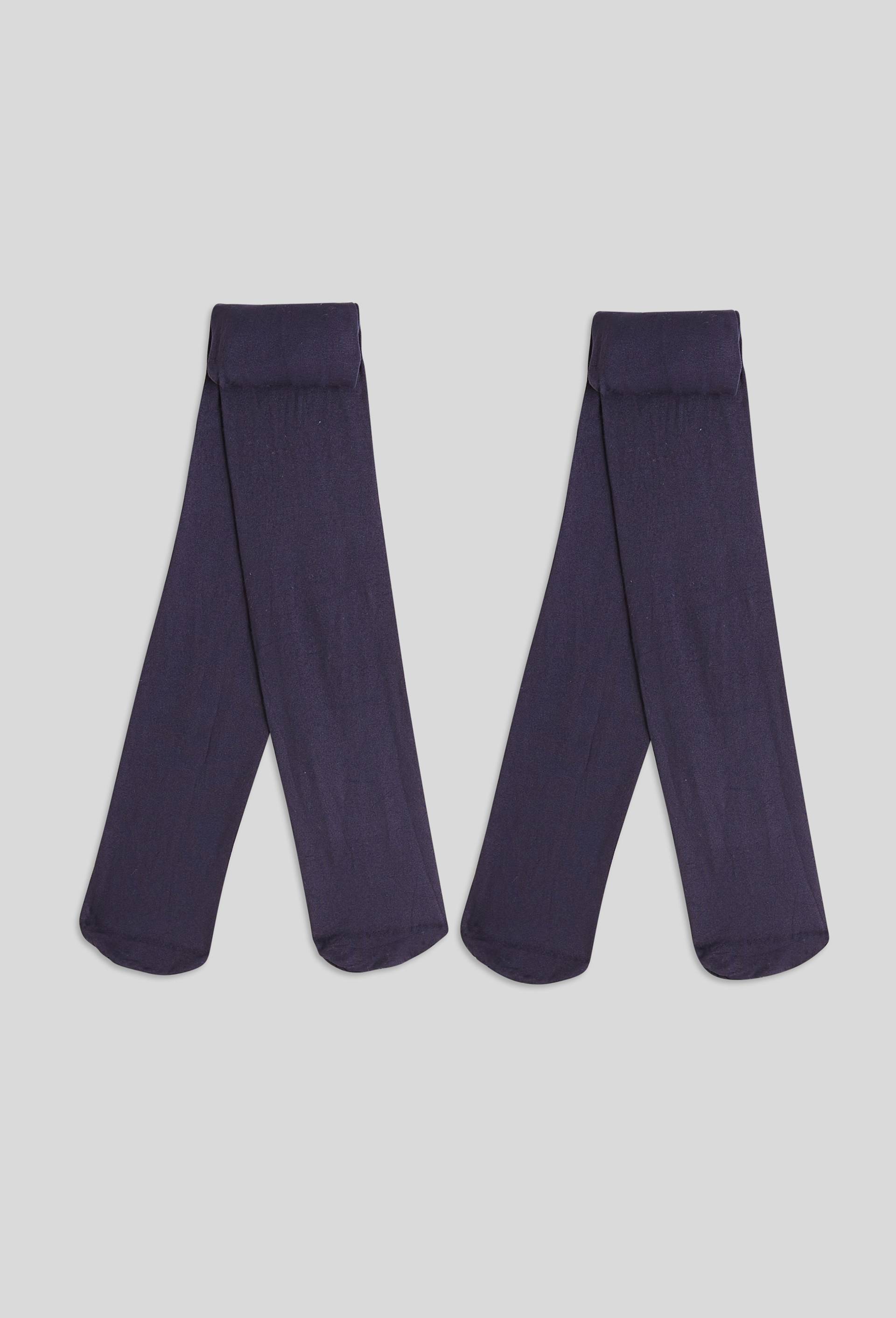 Lot de 2 collants fin, Bleu fonc&eacute;, large image number 0