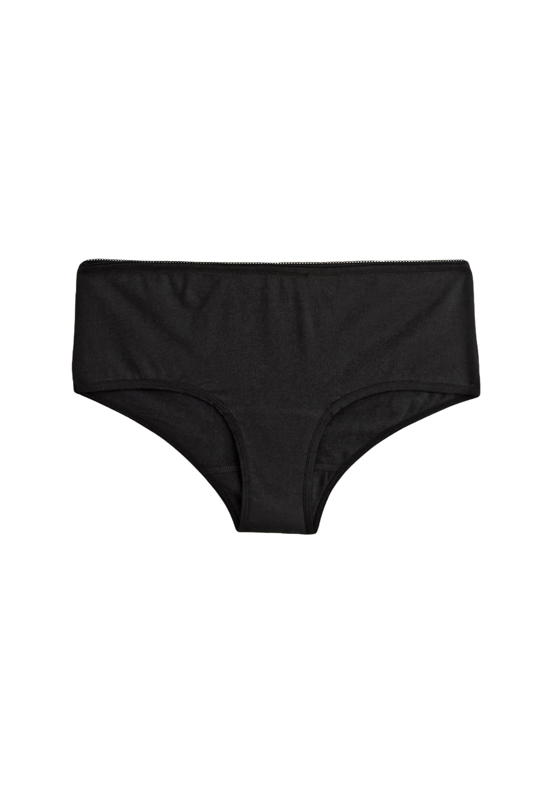 Shorty menstruel en coton BIO, Noir, large image number 5