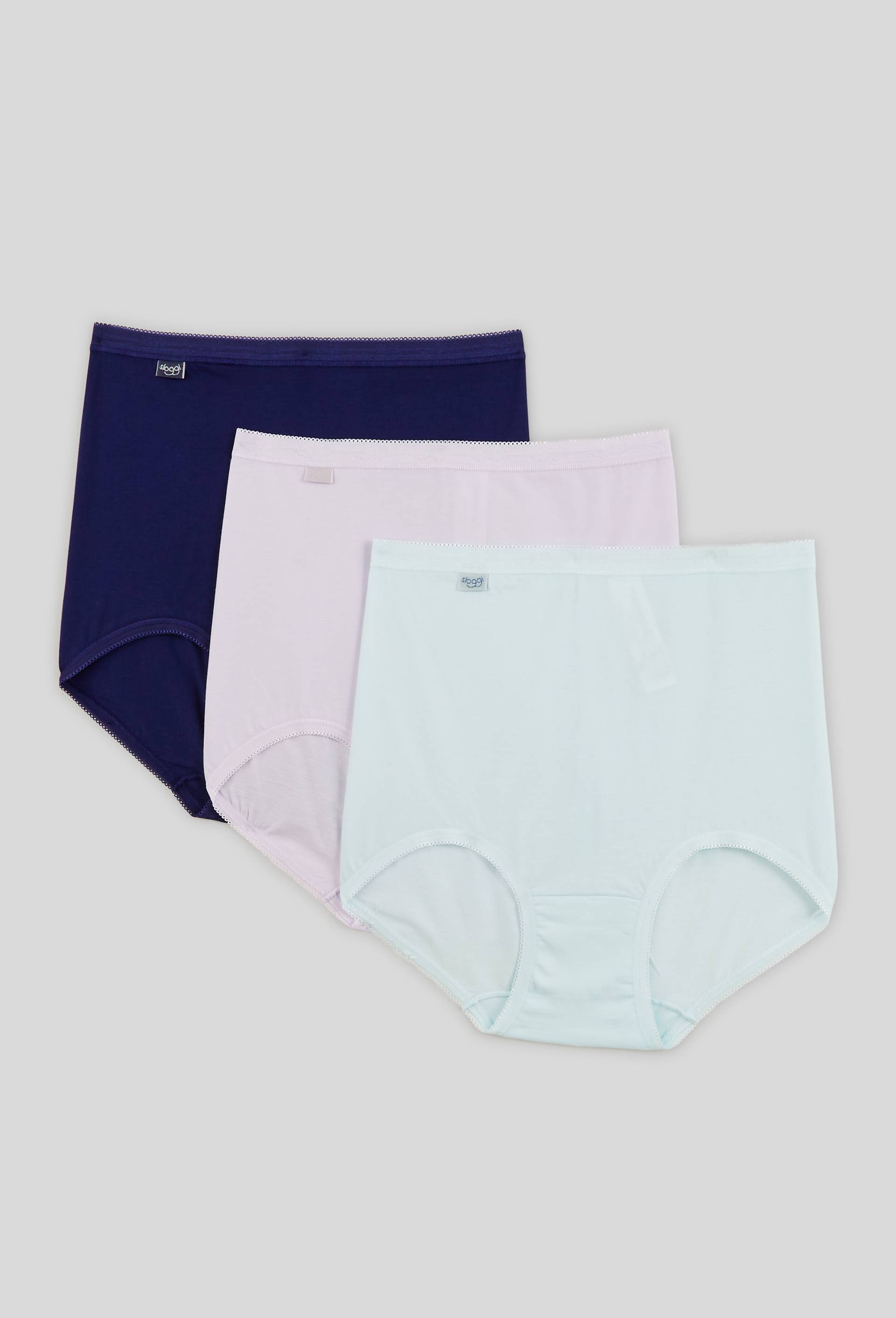 Lot de 3 culottes maxi en coton Sloggi, MARINE/ASSORTIMENT, large image number 1