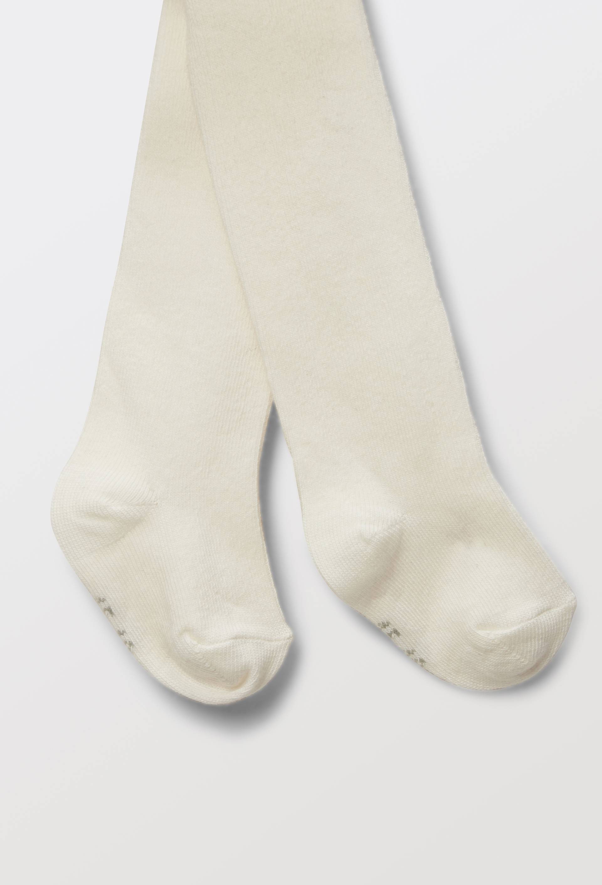 Lot de 2 paires de collants unis contenant du coton BIO, Bleu fonc&eacute;, large image number 0