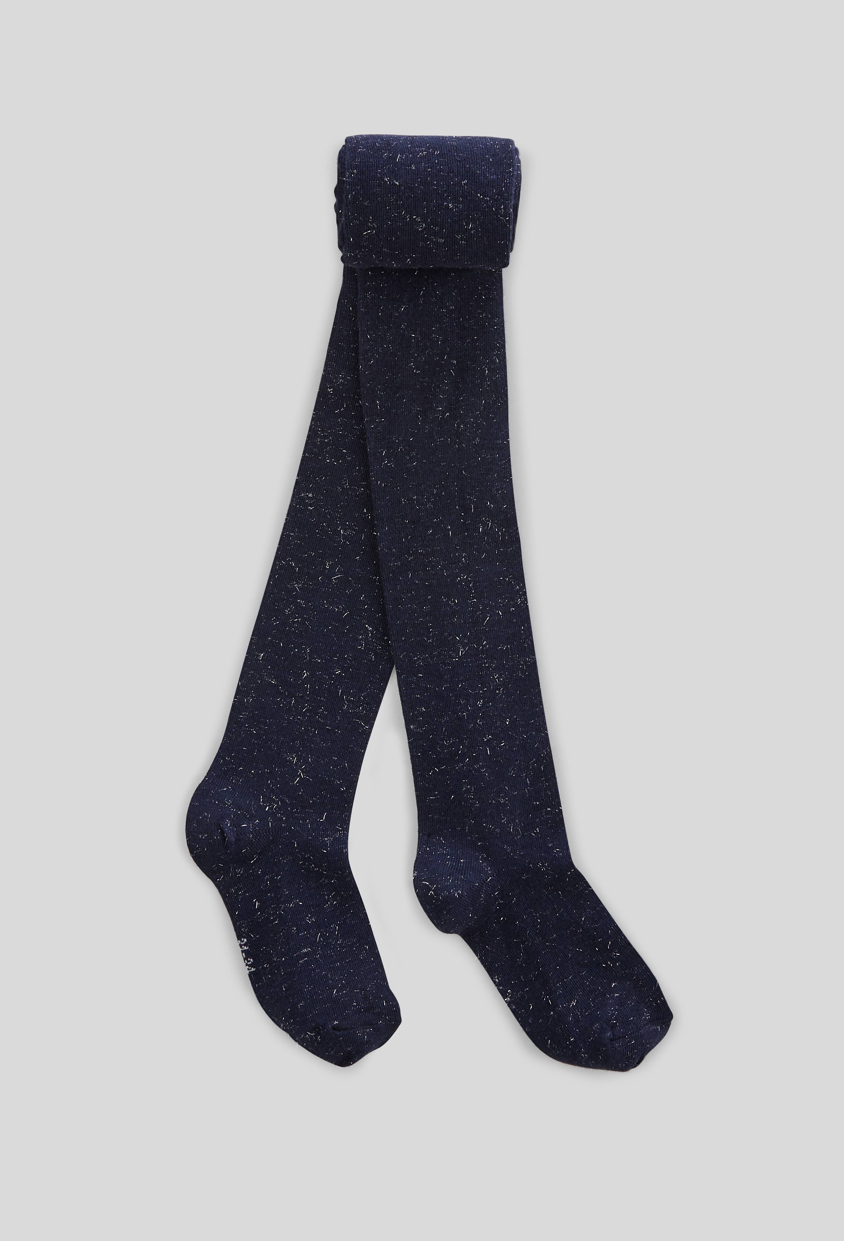 Collant contenant du coton BIO, Bleu foncé, large image number 0