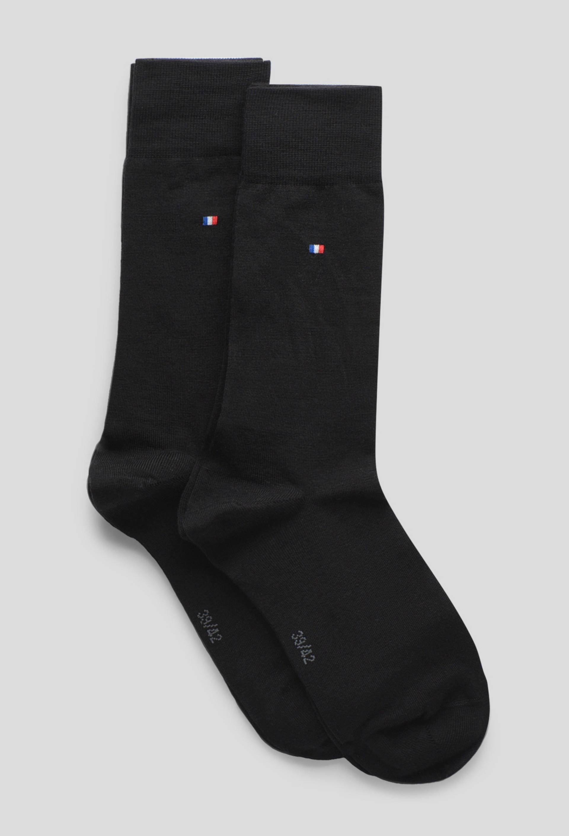 Lot de 2 paires de chaussettes en laine Fabrication Fran&ccedil;aise, Noir, large image number 0