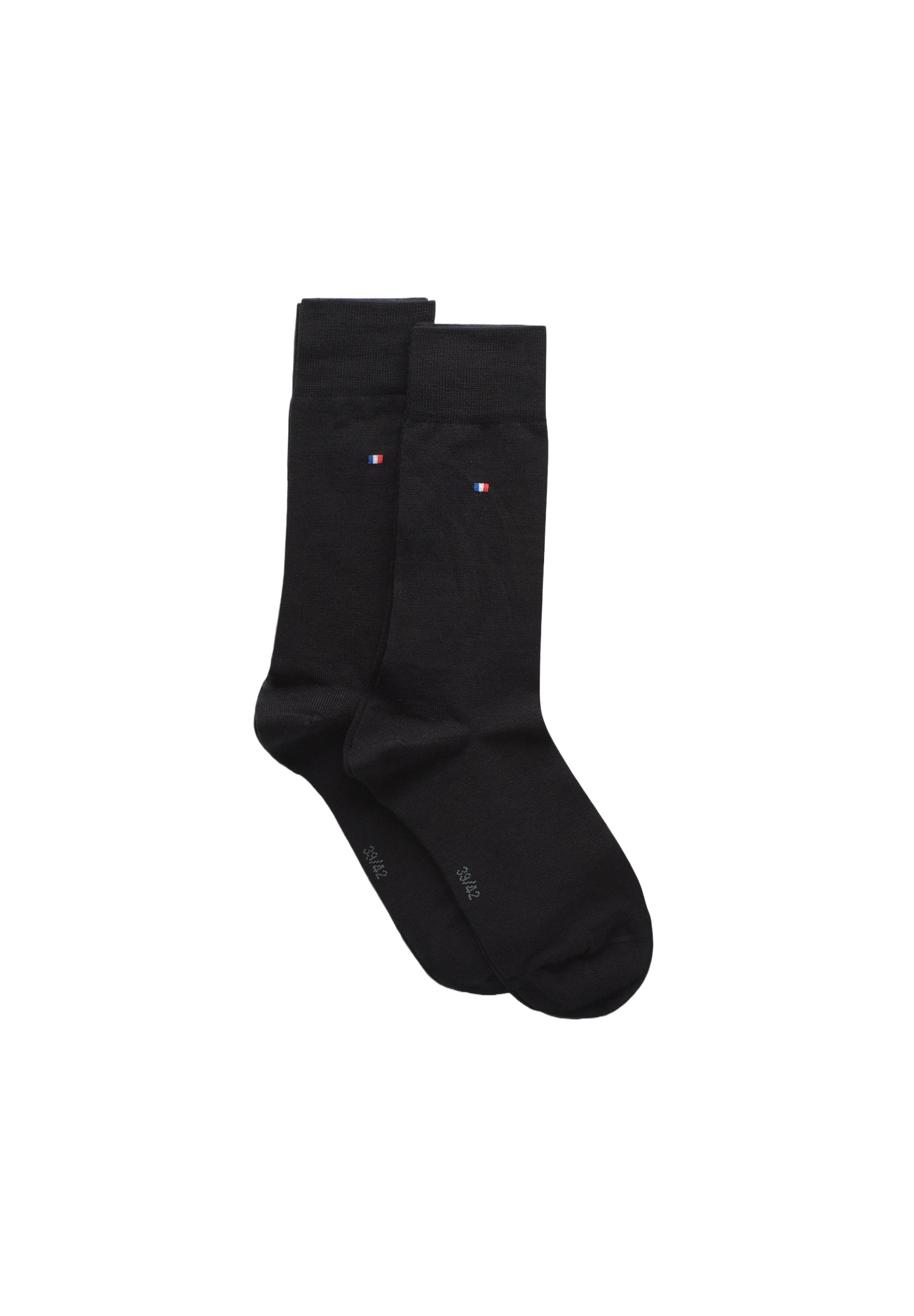 Lot de 2 paires de chaussettes en laine Fabrication Fran&ccedil;aise, Noir, large image number 2