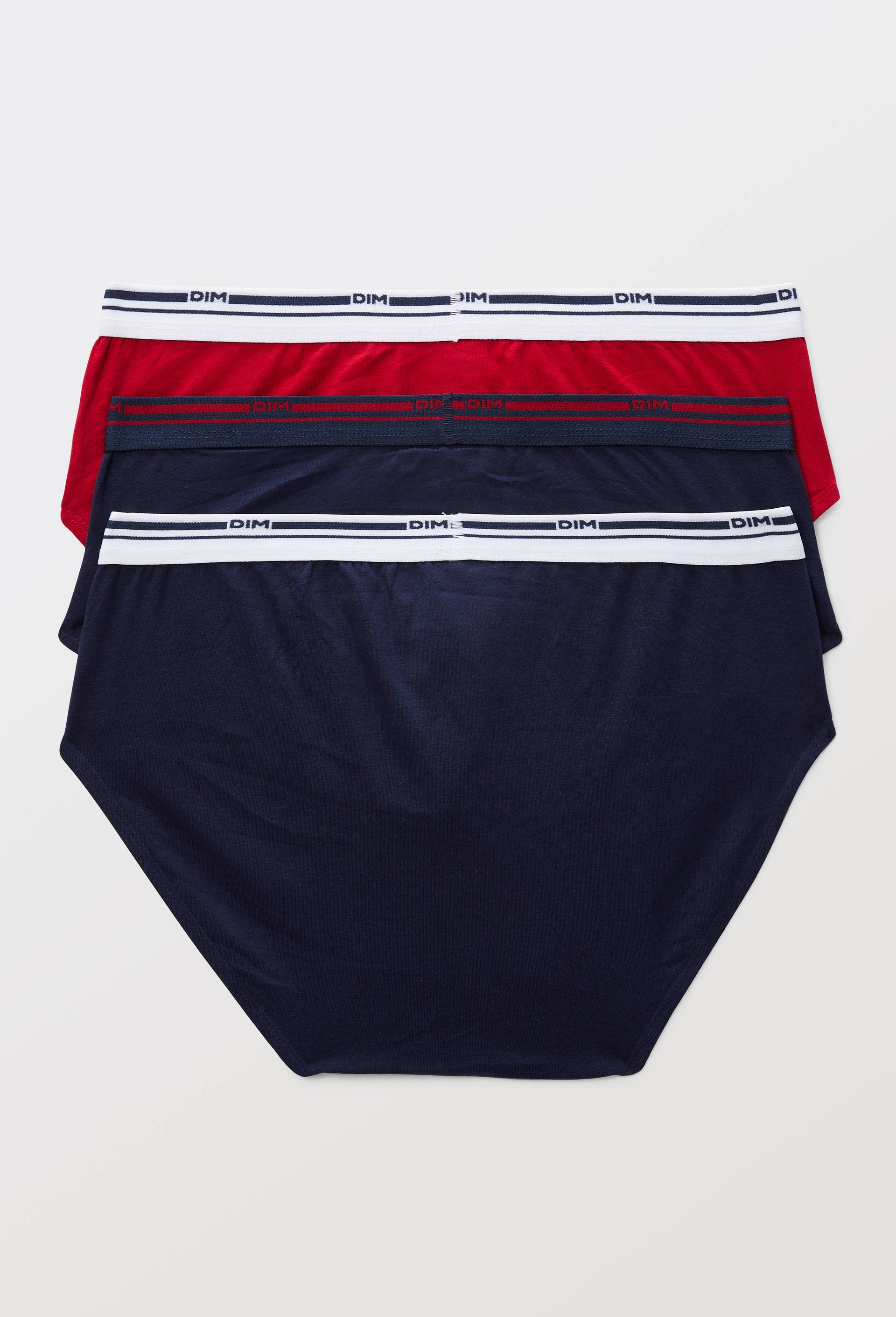 Lot de 3 slips en coton CLASSIC COLORS DIM, Bleu, large image number 1.0