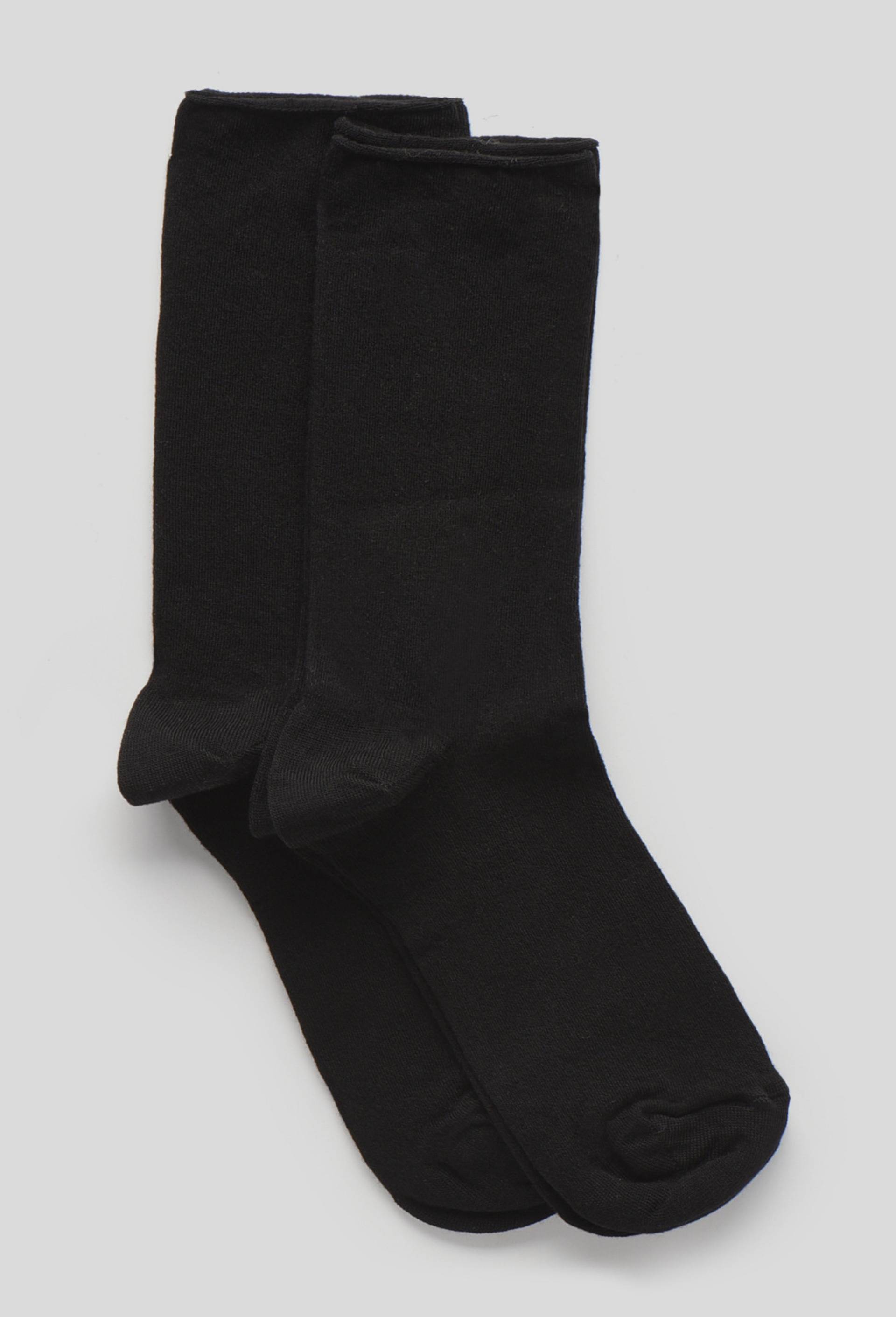 Lot de 2 paires de chaussettes en tencel, Noir, large image number 0