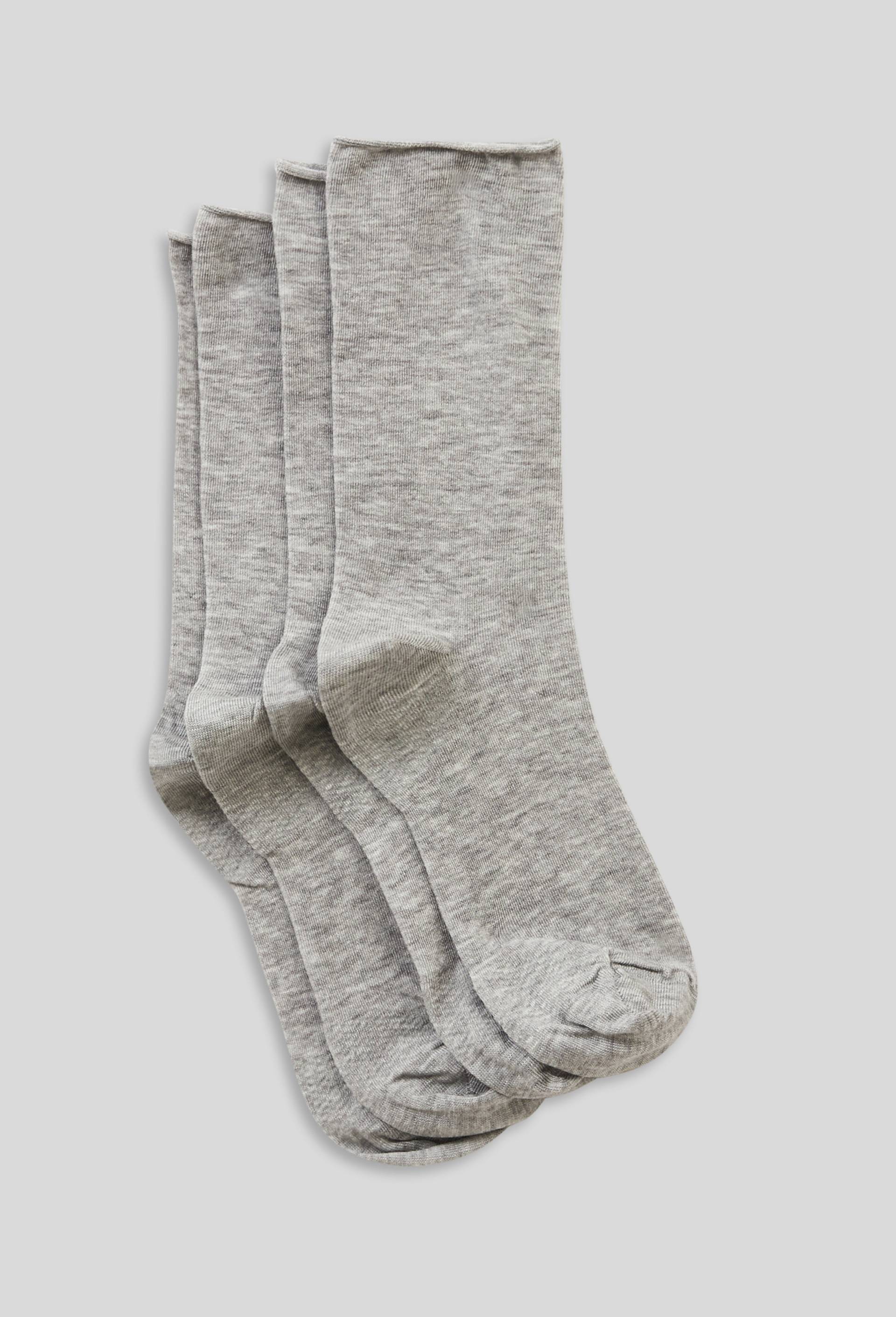 Lot de 2 paires de chaussettes en tencel, Gris, large image number 0