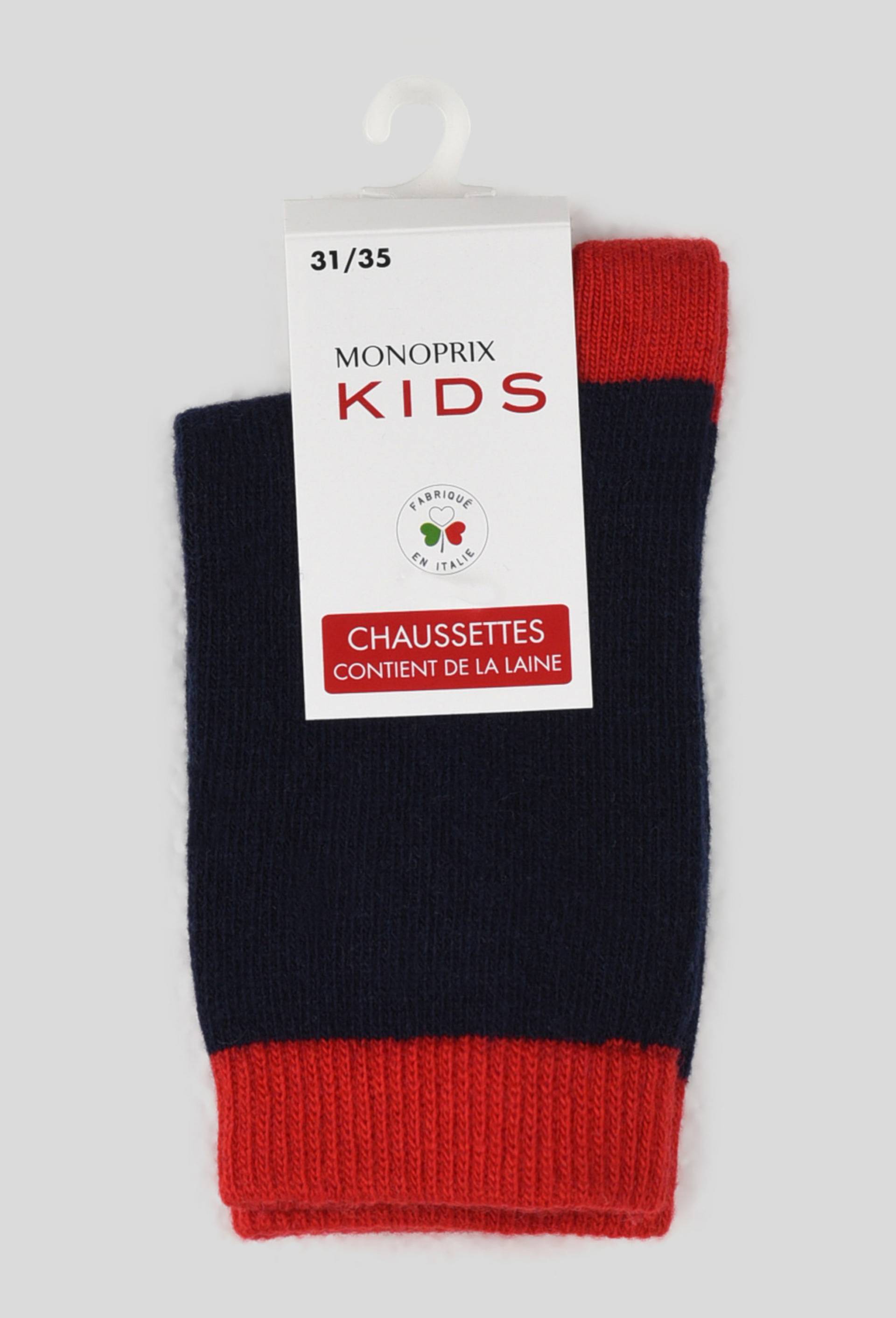 Chaussettes chaudes, Marine, large image number 0