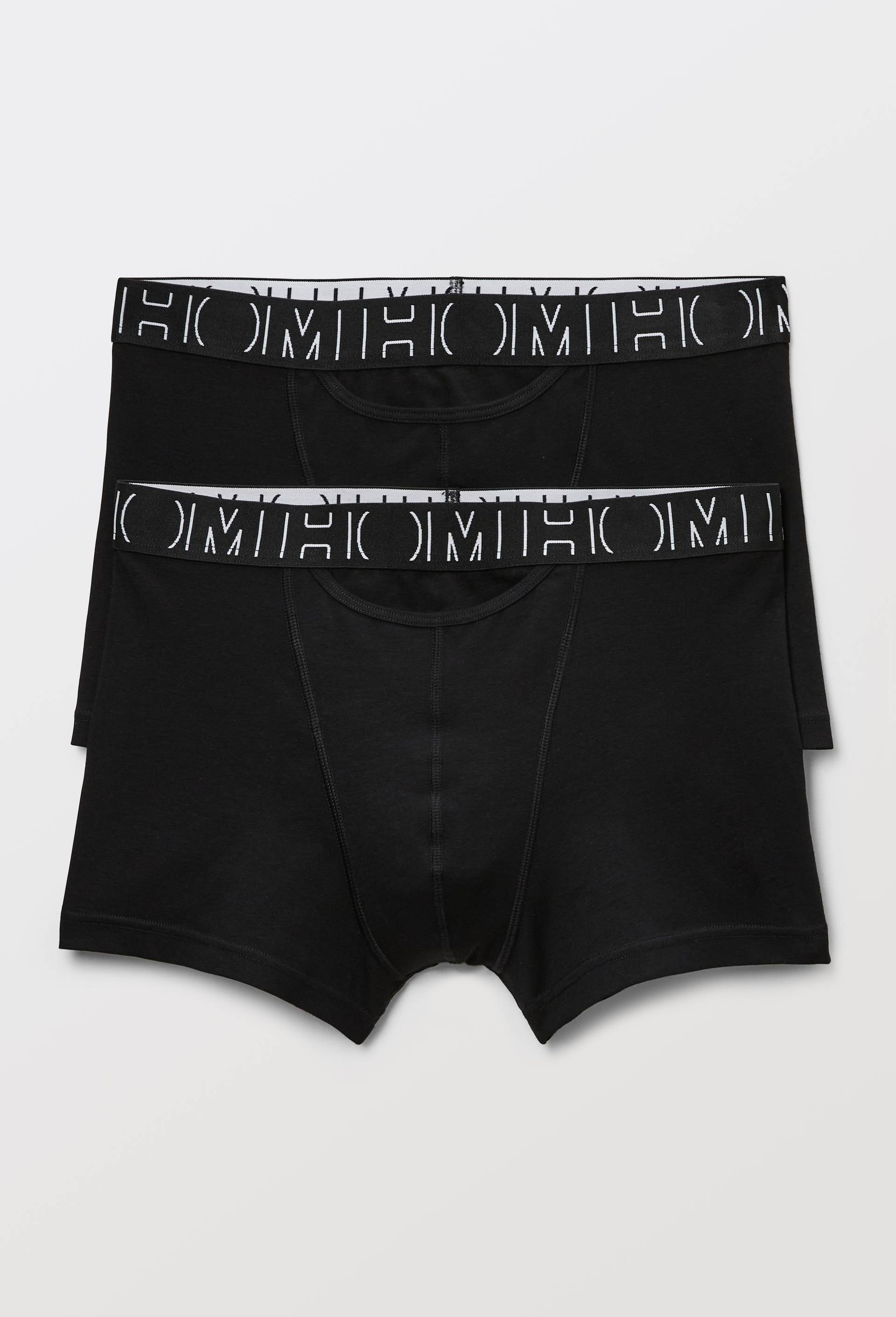 Lot de 2 boxer en coton HOM, certifi&eacute; OEKO-TEX, Noir, large image number 0.0