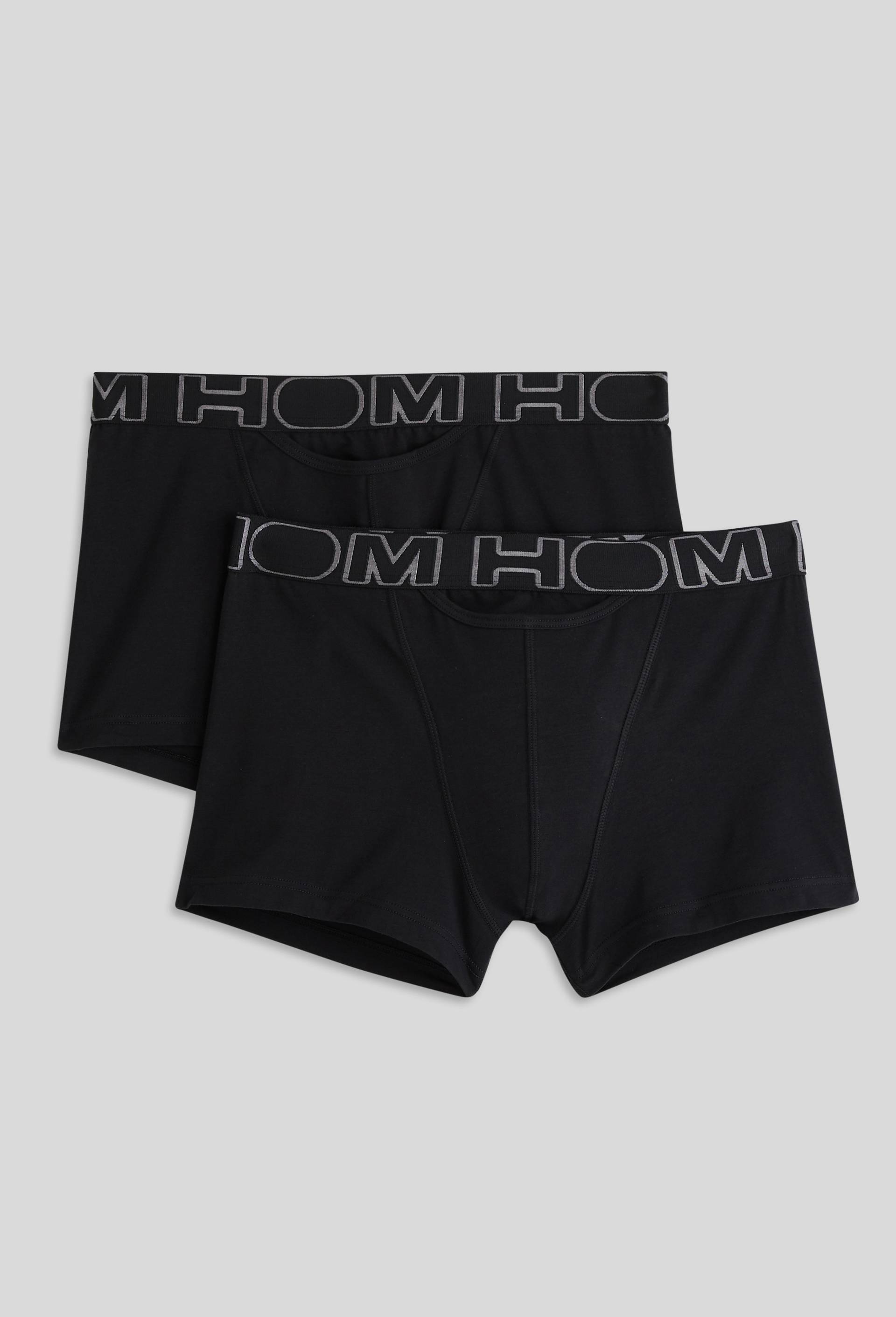 Lot de 2 boxer en coton HOM, certifié OEKO-TEX, Noir, swatch image