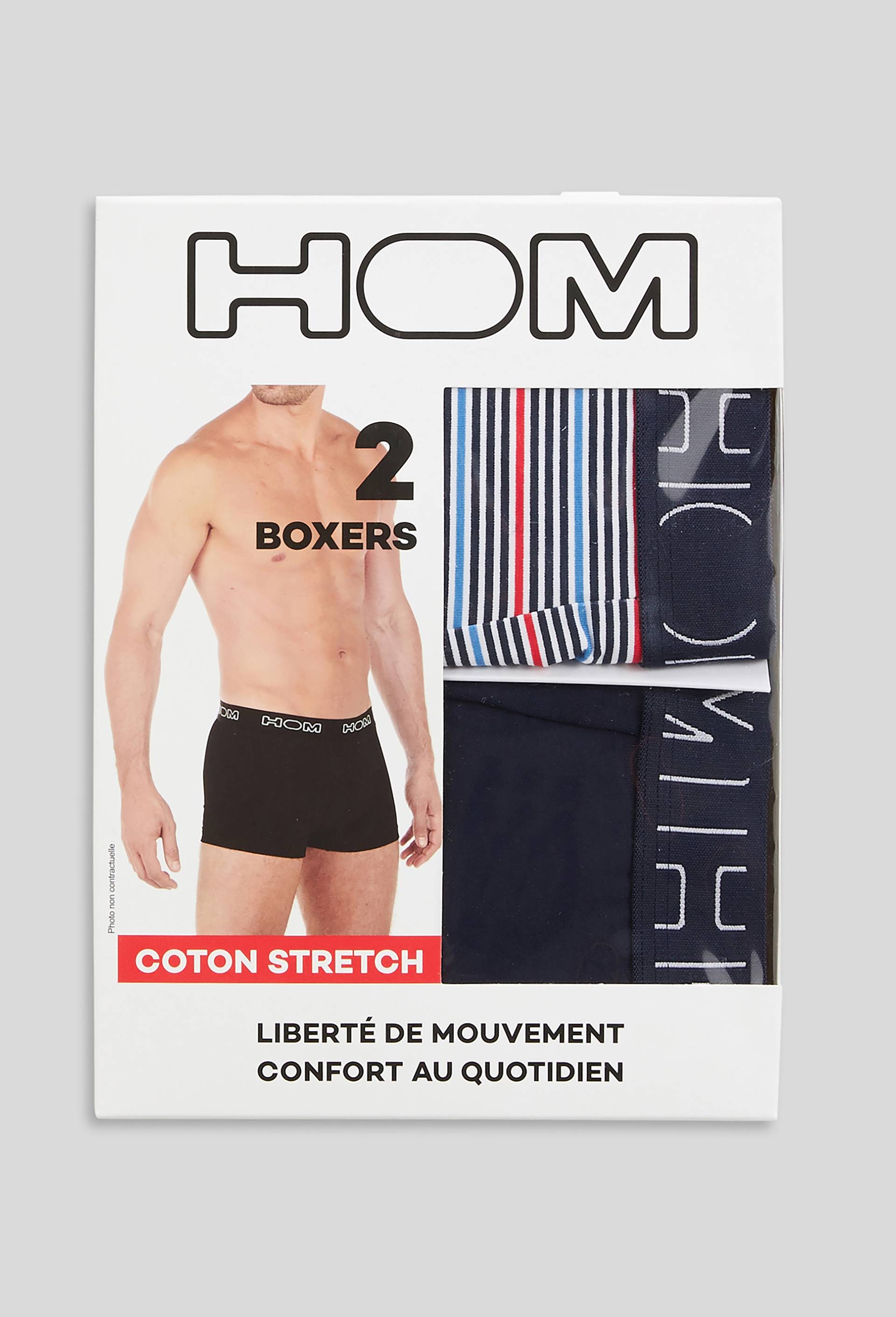 Lot de 2 boxers imprimé, Marine, large image number 0.0