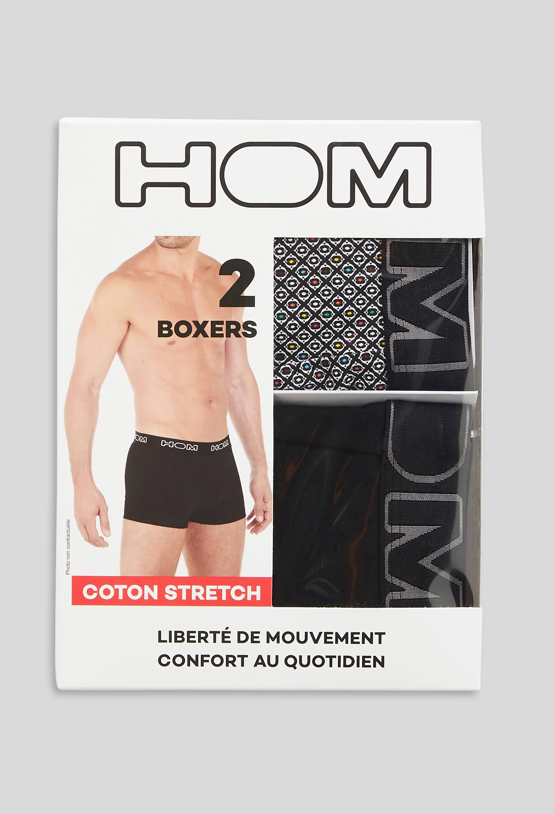 Lot de 2 boxers imprimé, Noir, large image number 0.0