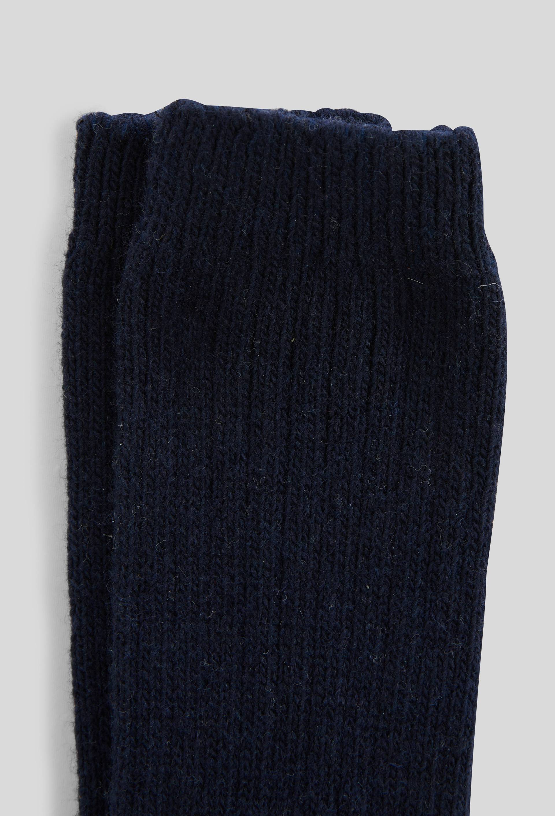 Paire de mi-bas contenant de la laine et du cachemire, Bleu fonc&eacute;, large image number 1