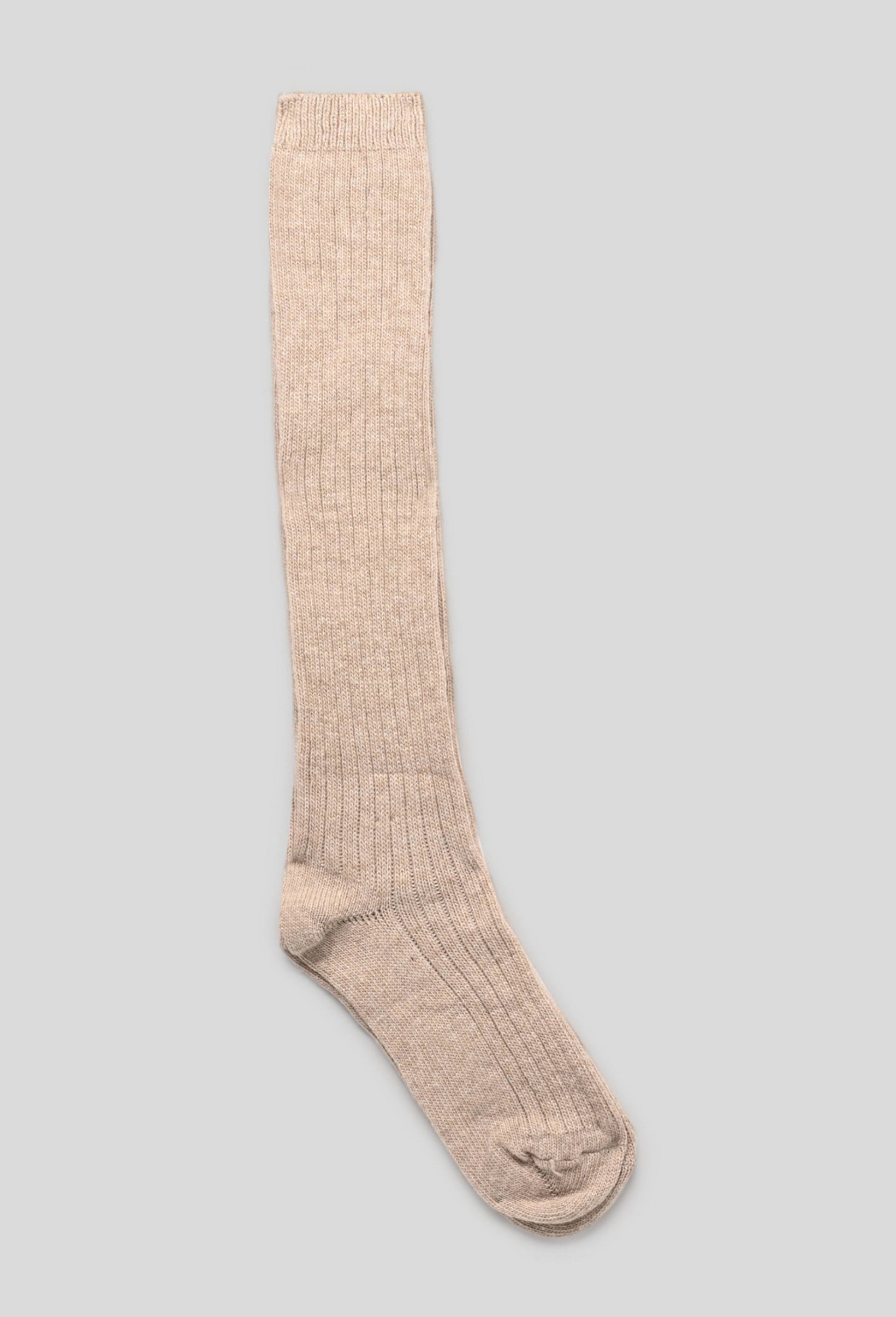Paire de mi-bas contenant de la laine et du cachemire, Beige clair, large image number 0