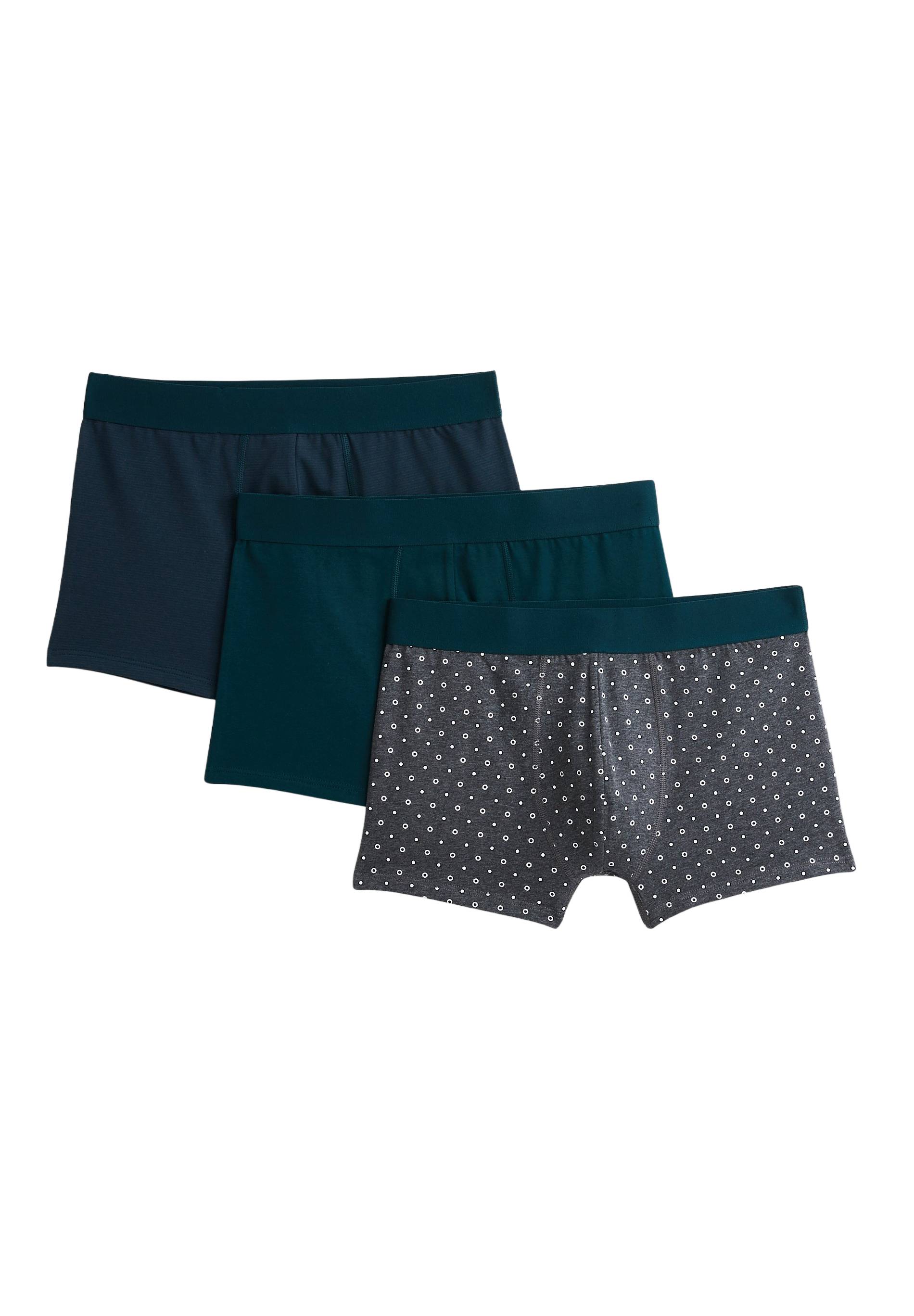Lot de 3 boxers fantaisie en coton BIO GOTS, Vert, large image number 3