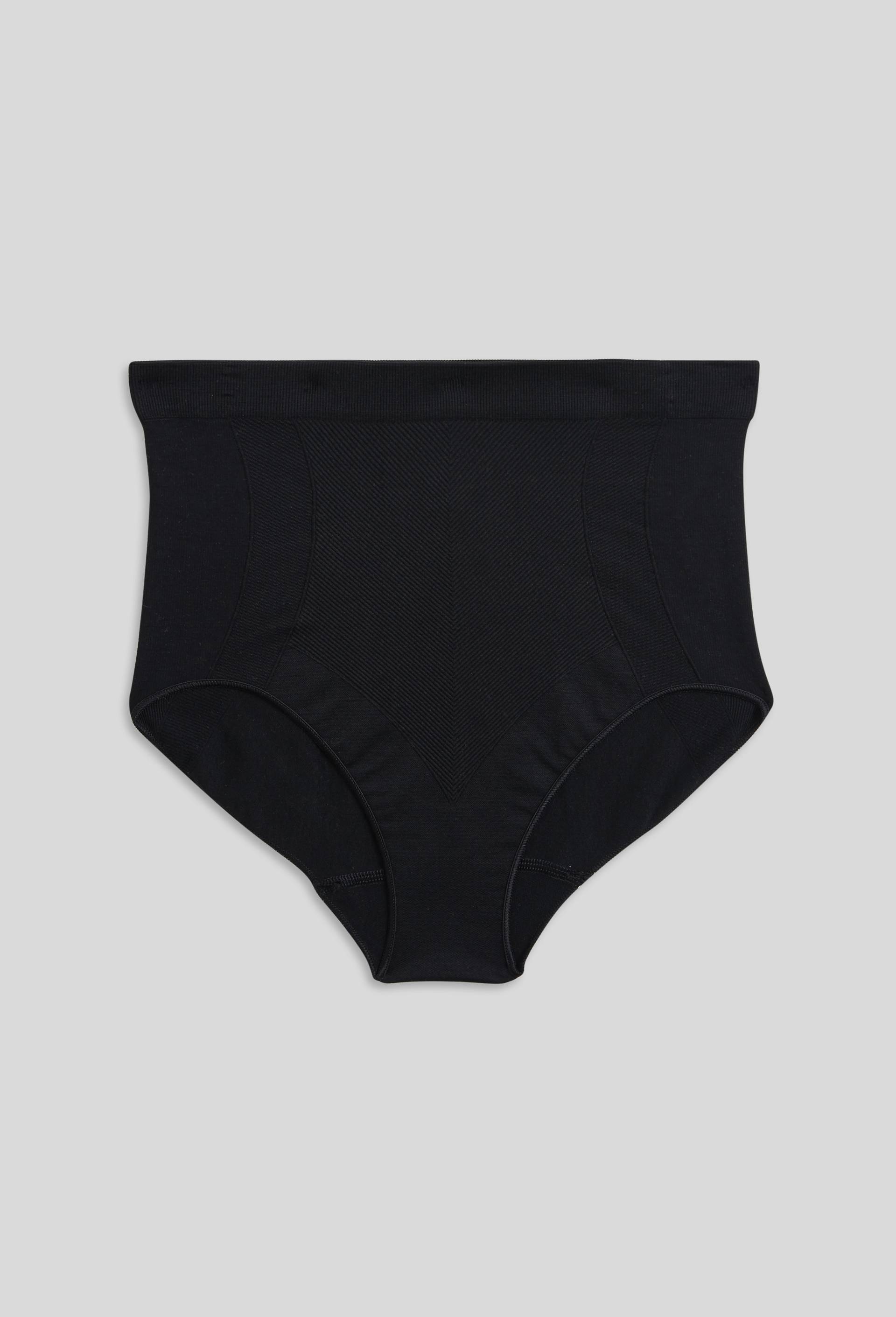 Culotte taille haute ventre plat sans coutures, Noir, large image number 2