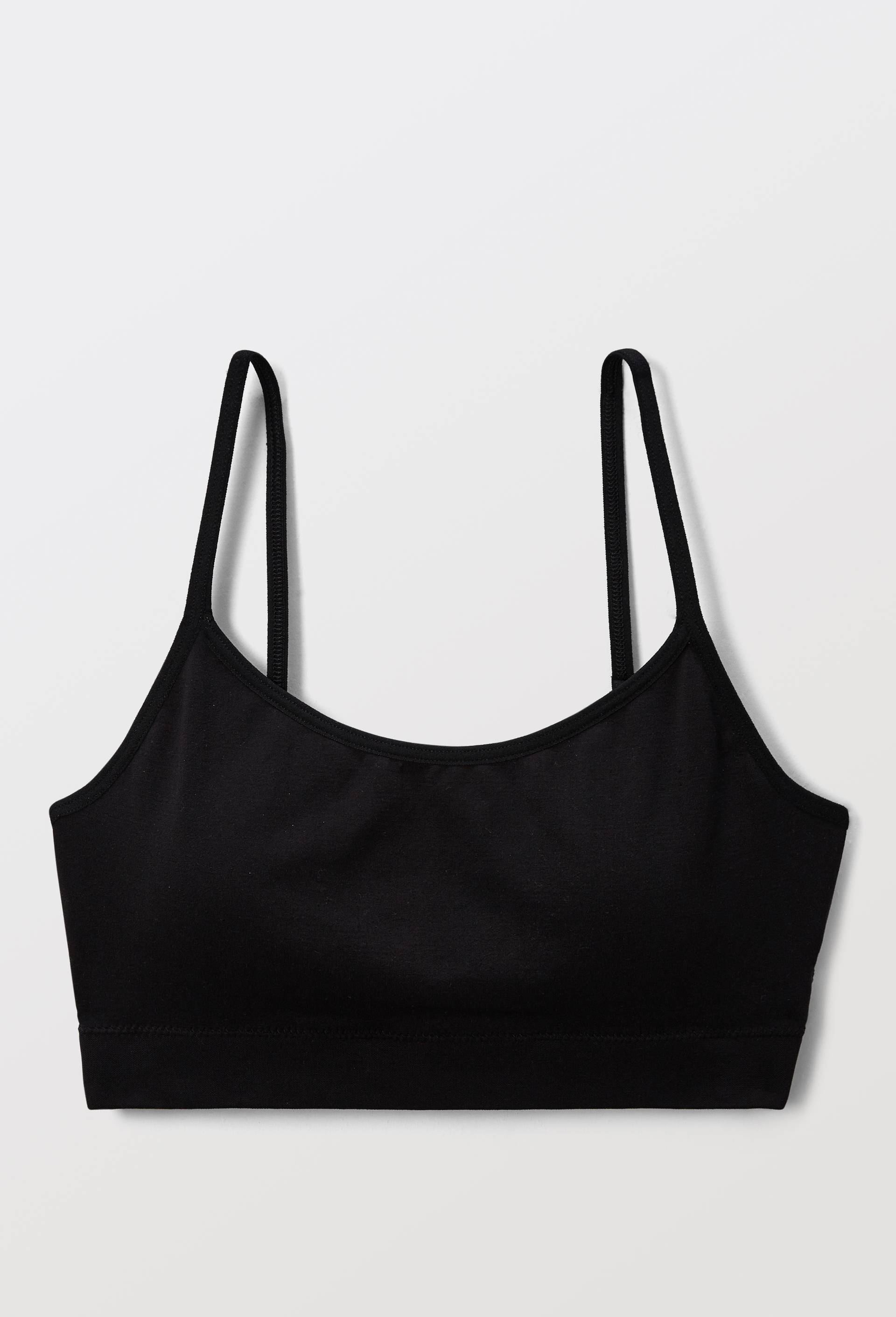 Brassière sans coutures avec coques amovibles et agrafage dos, Noir, large image number 2