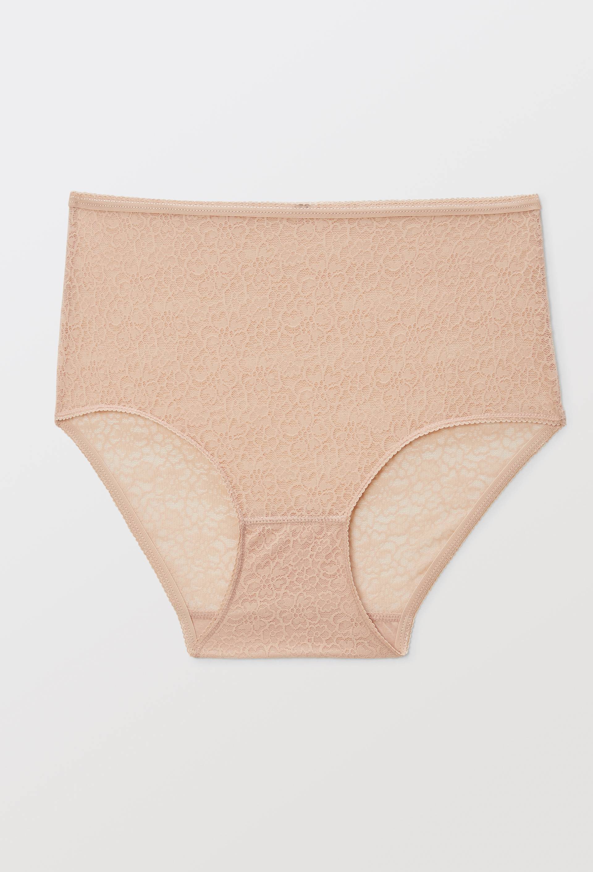 Culotte taille haute en dentelle, Rose clair, large image number 0