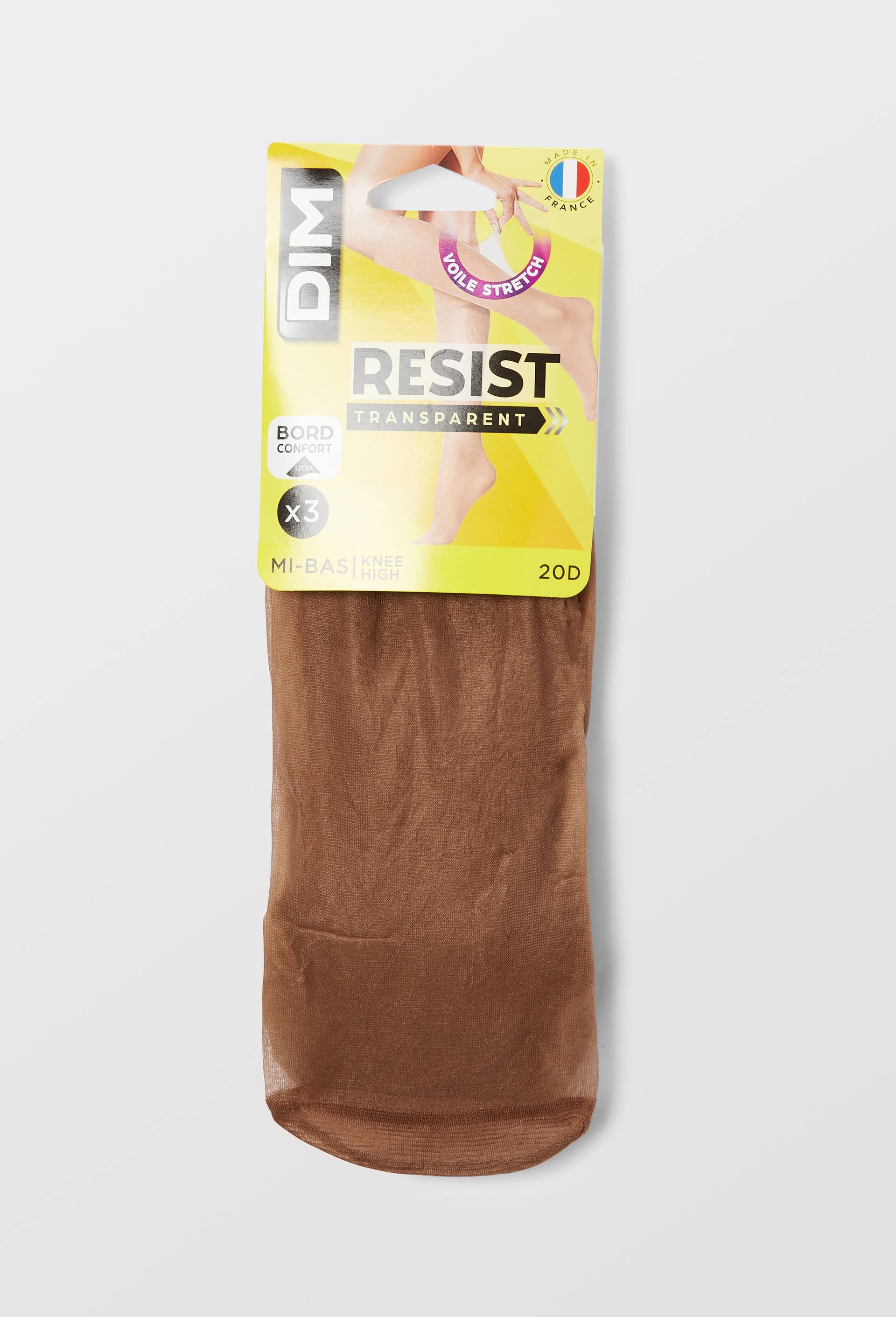 Lot de 3 paires de mi-bas BEAUTY RESIST DIM, Brun clair, large image number 2
