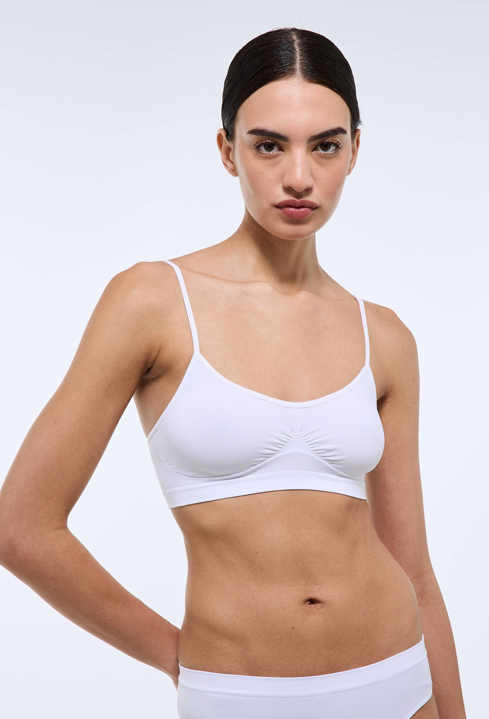 Brassi&egrave;re MIA sans coutures, Blanc, large image number 0