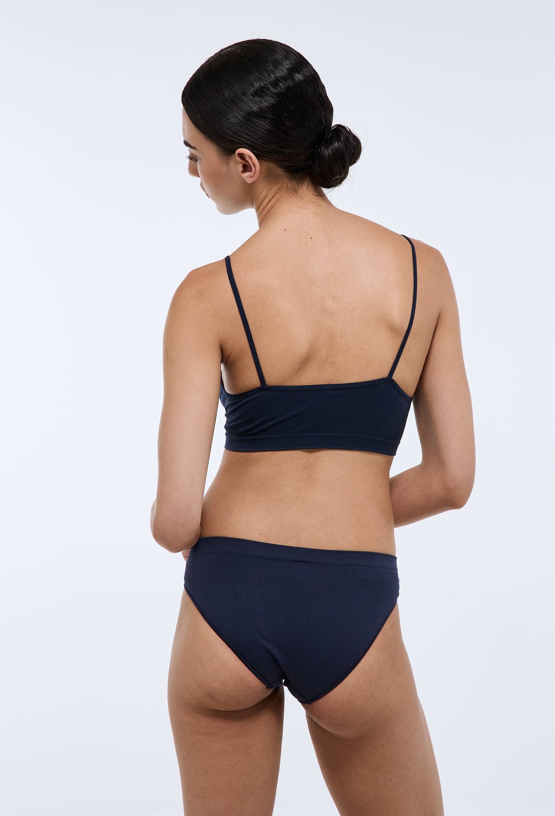 Brassi&egrave;re MIA sans coutures, Bleu fonc&eacute;, large image number 1.0