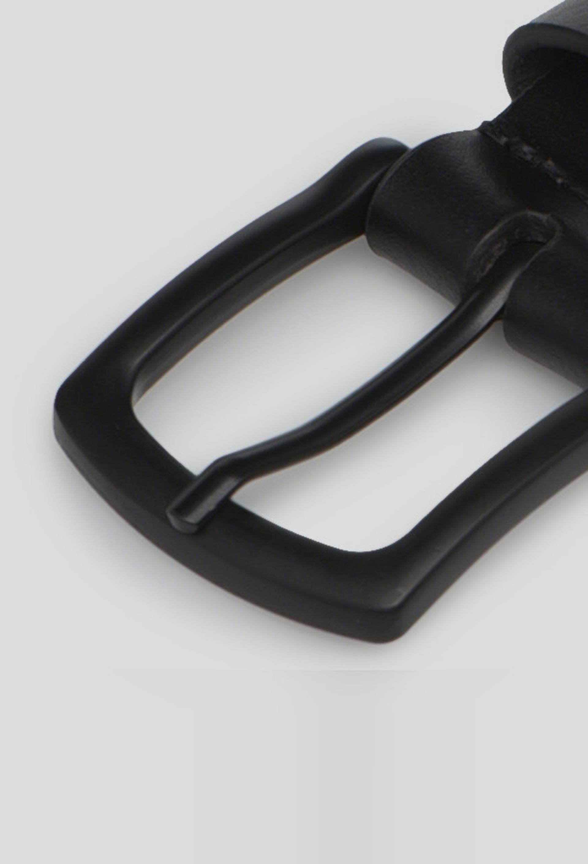 Ceinture unie , Cuir lisse Responsable, Noir, large image number 1