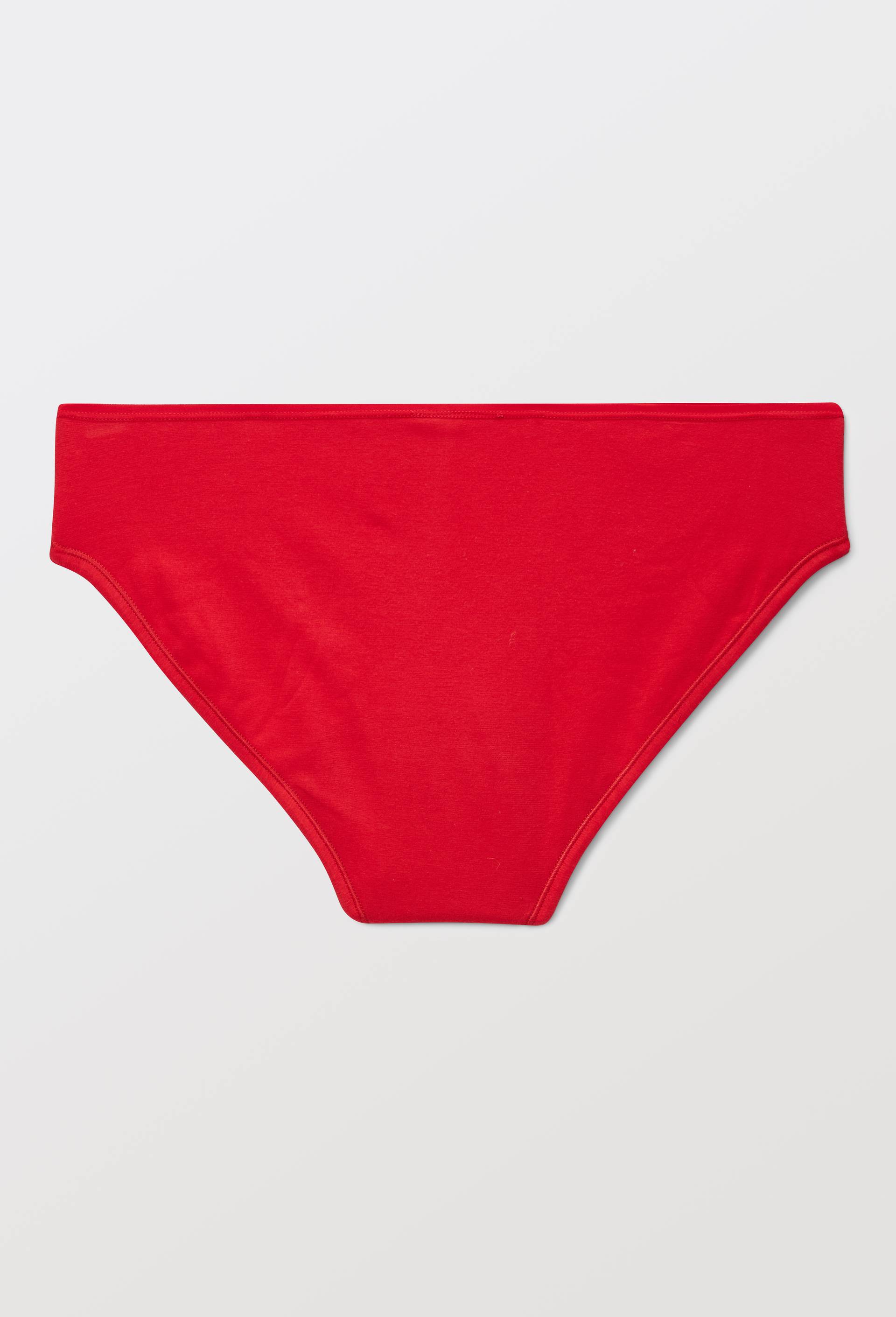 Culotte menstruelle unie en coton BIO, Rouge, large image number 1