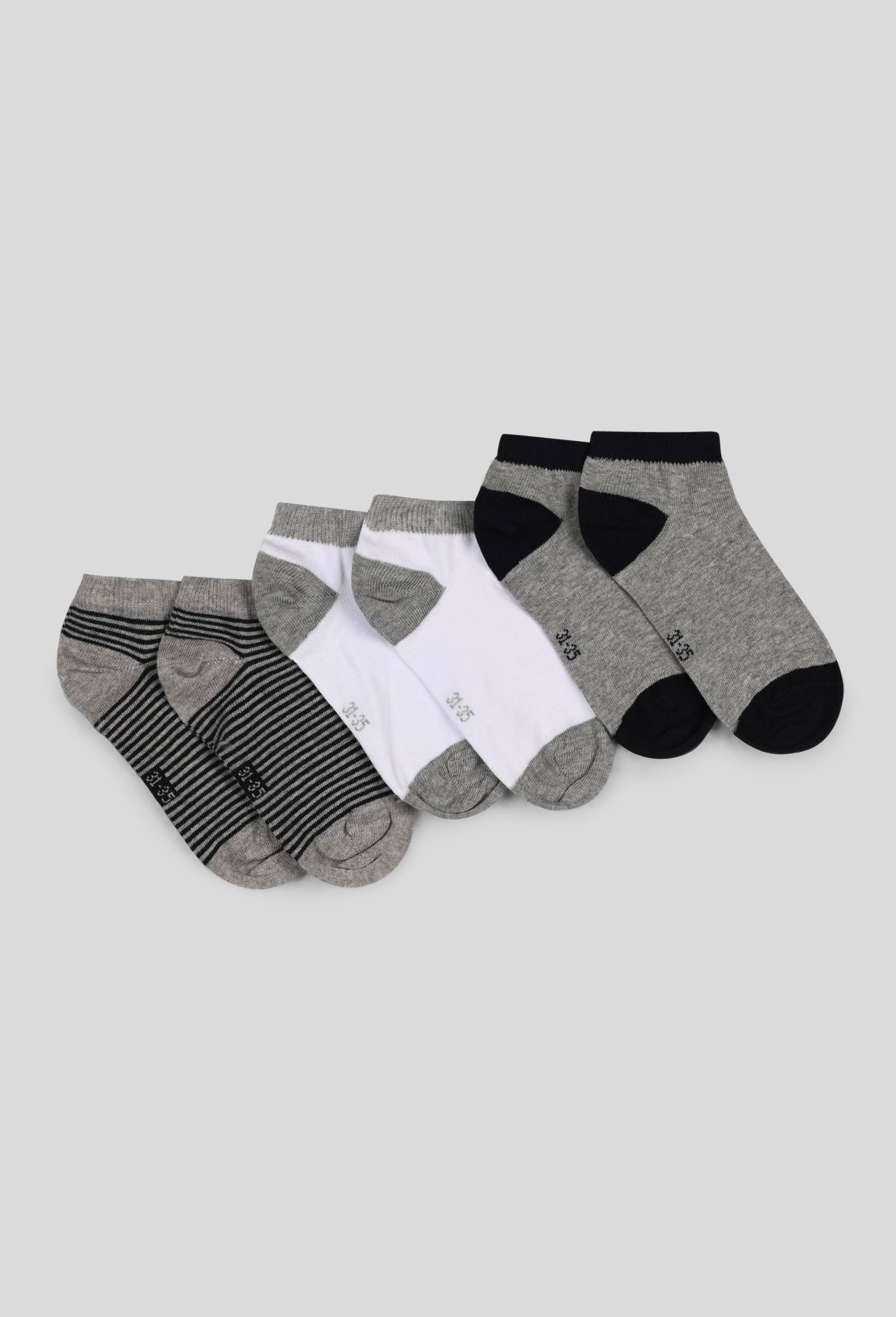 Lot de 3 paires de chaussettes contenant du coton BIO, Gris, large image number 0.0