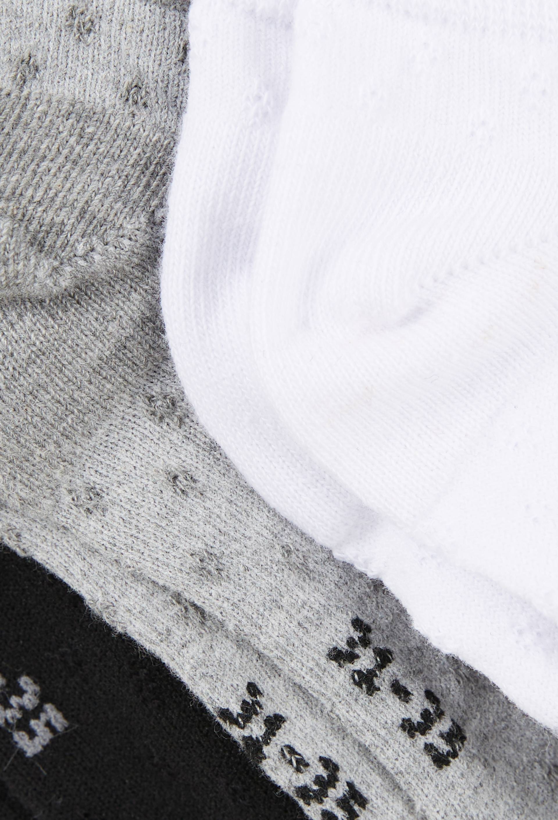 Lot de 3 paires de socquettes contenant du coton BIO, Noir, large image number 1