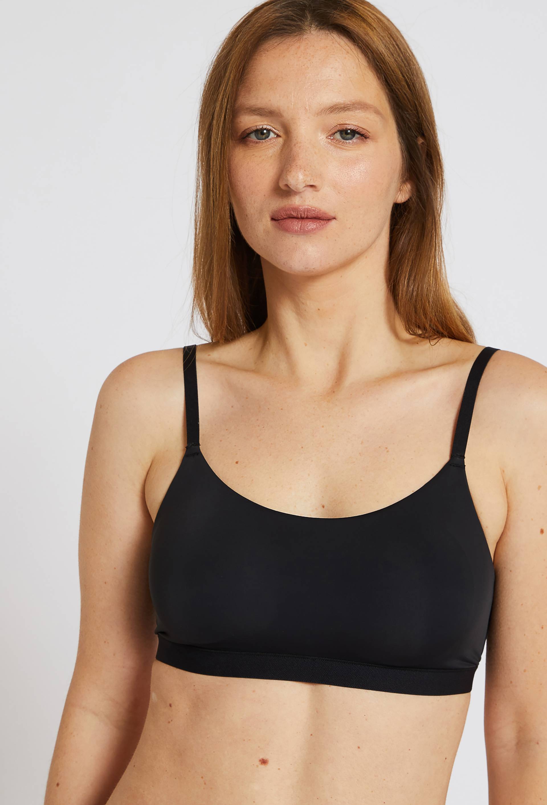 Brassi&egrave;re padd&eacute; invisible ALEXIA en microfibre, Noir, large image number 0