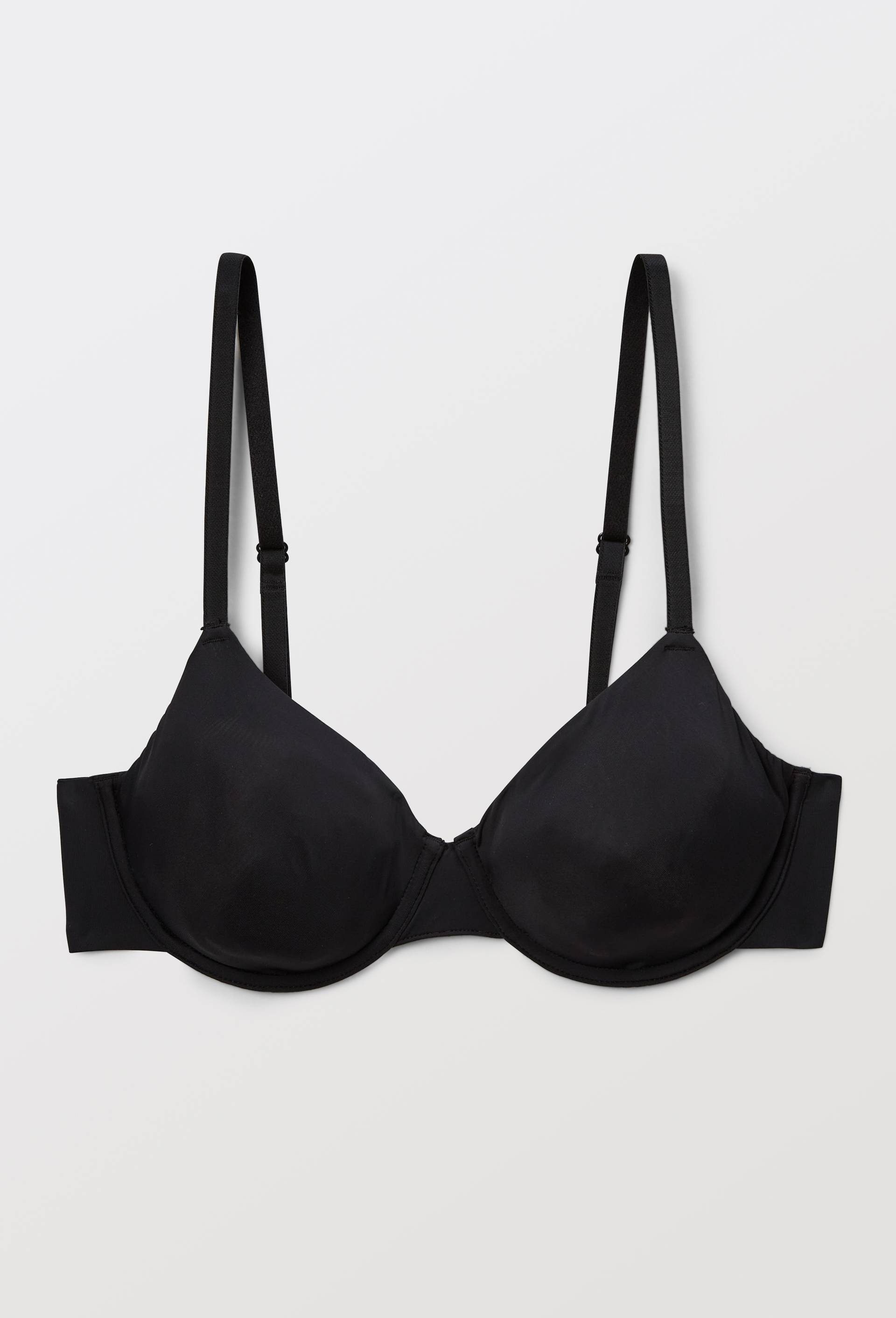 Soutien-gorge corbeille balconnet invisible ALEXIA en microfibre, Noir, large image number 2.0