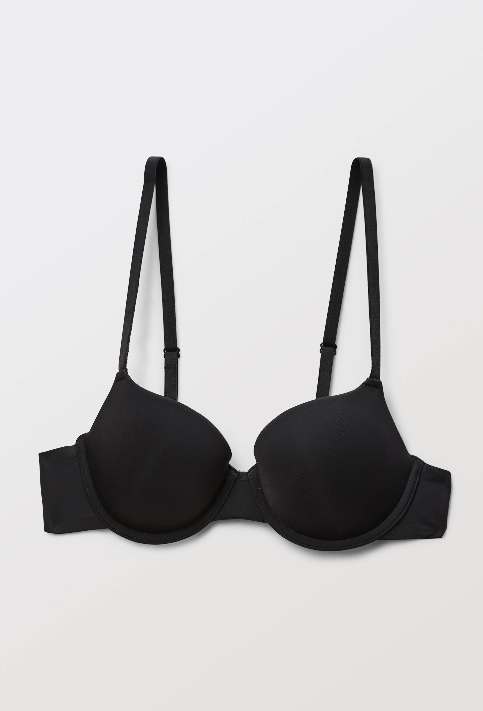Soutien-gorge corbeille padd&eacute; invisible ALEXIA en microfibre, Noir, large image number 2
