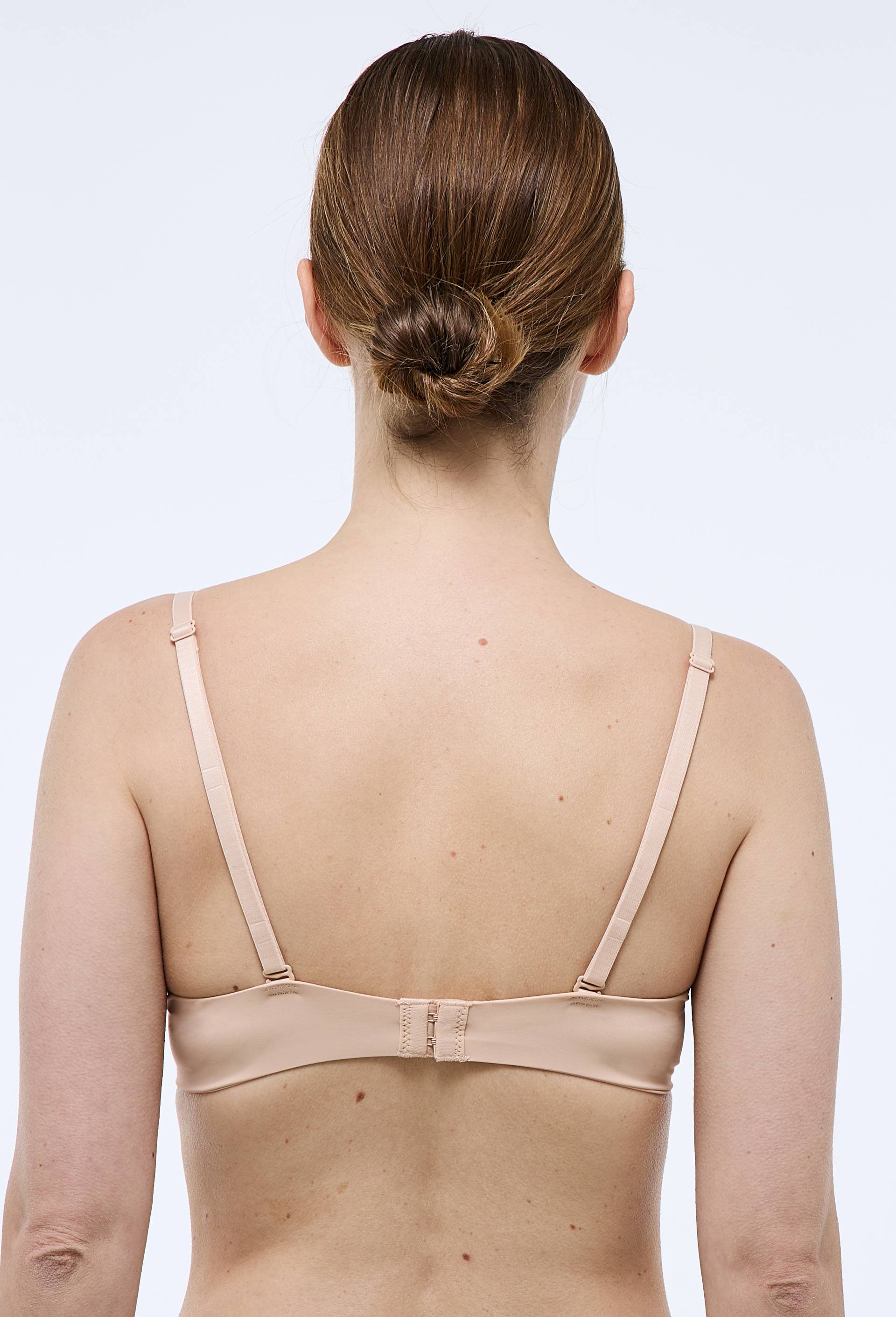 Soutien-gorge corbeille padd&eacute; invisible ALEXIA en microfibre, Rose clair, large image number 1