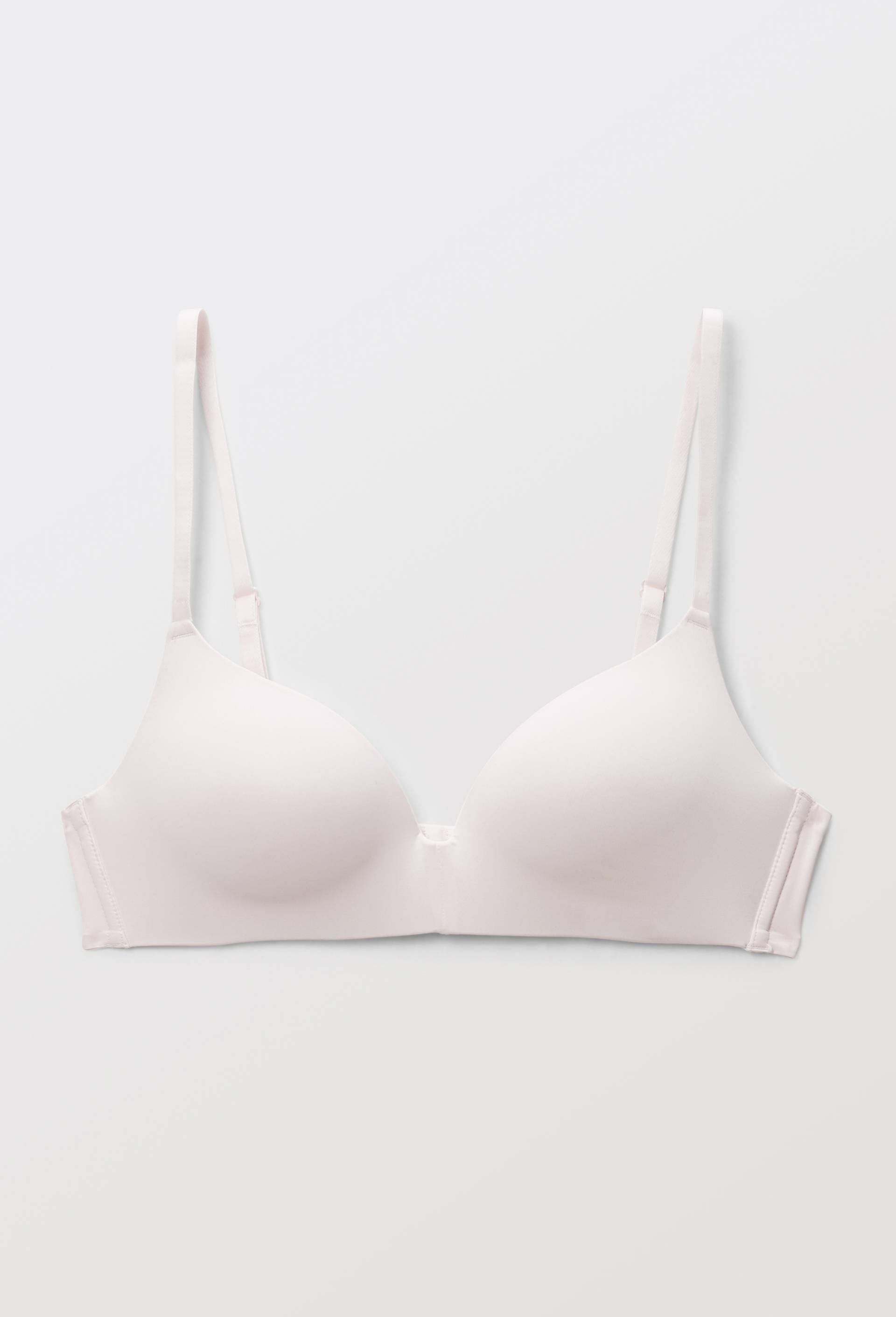 Soutien-gorge triangle moul&eacute; invisible ALEXIA en microfibre, Rose clair, large image number 2