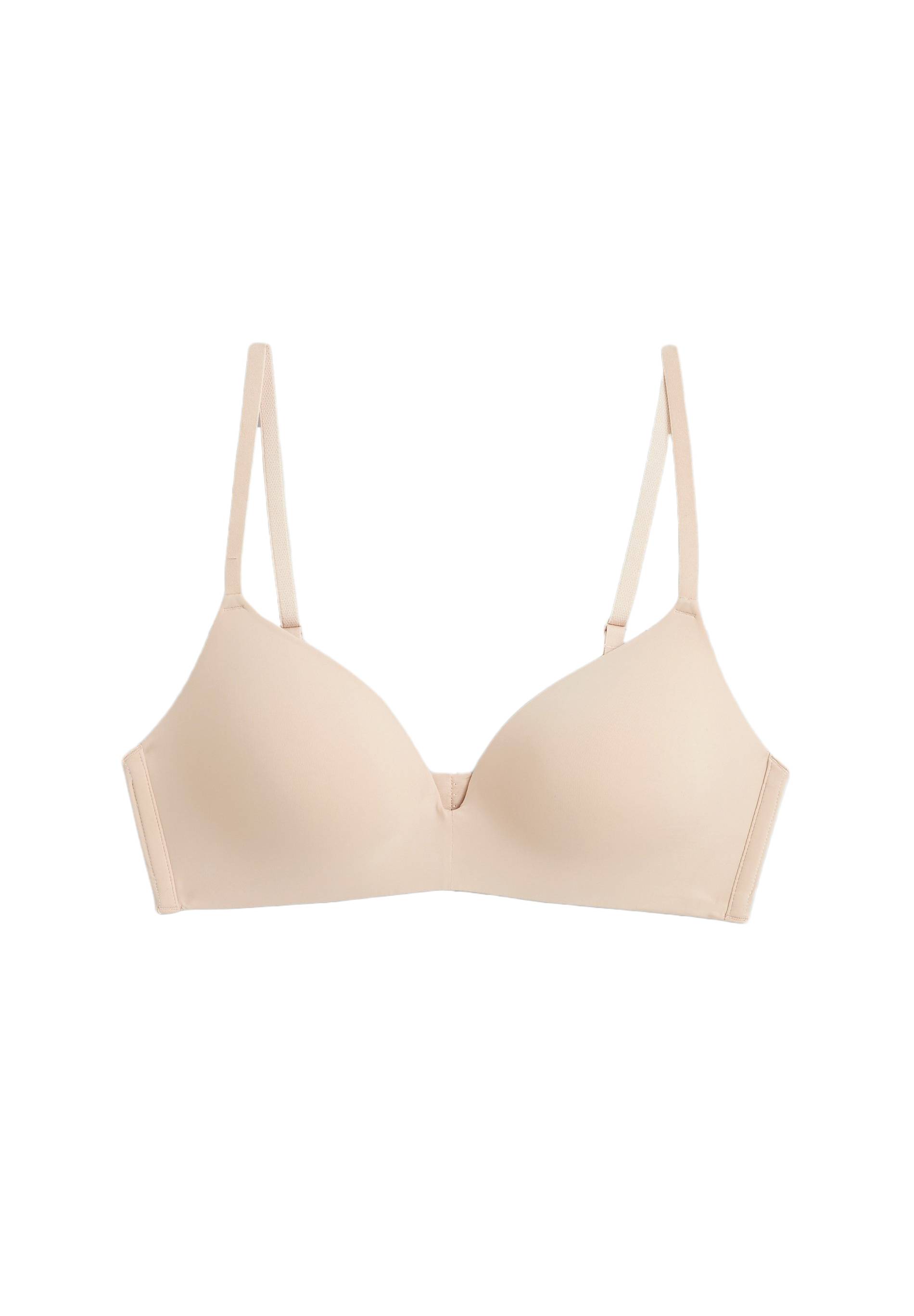 Soutien-gorge triangle moul&eacute; invisible ALEXIA en microfibre, Rose clair, large image number 5