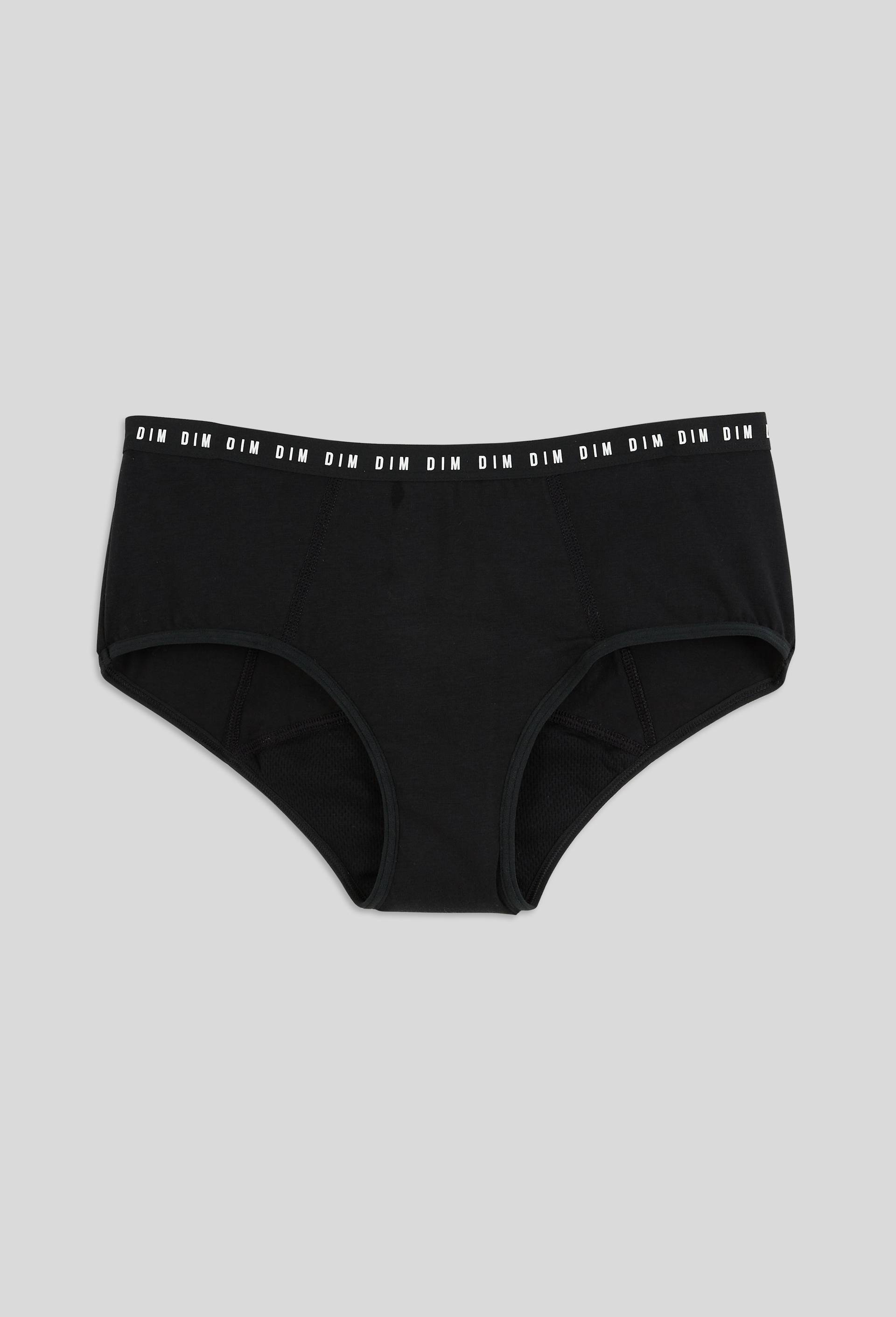 Boxer menstruel flux abondant en coton BIO DIM, Noir, large image number 1