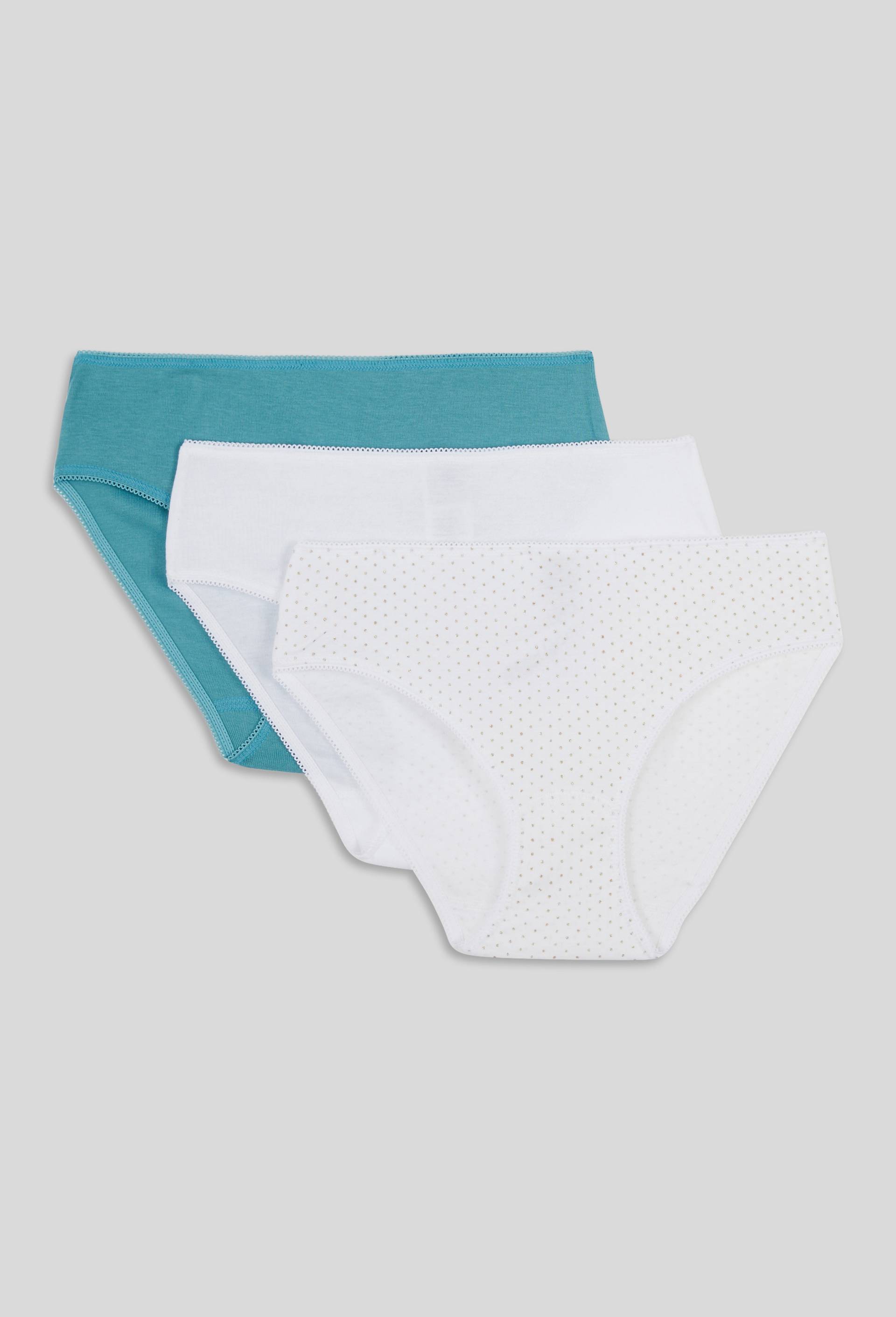 Lot x3 Culottes, BLANC/BLEU, large image number 1