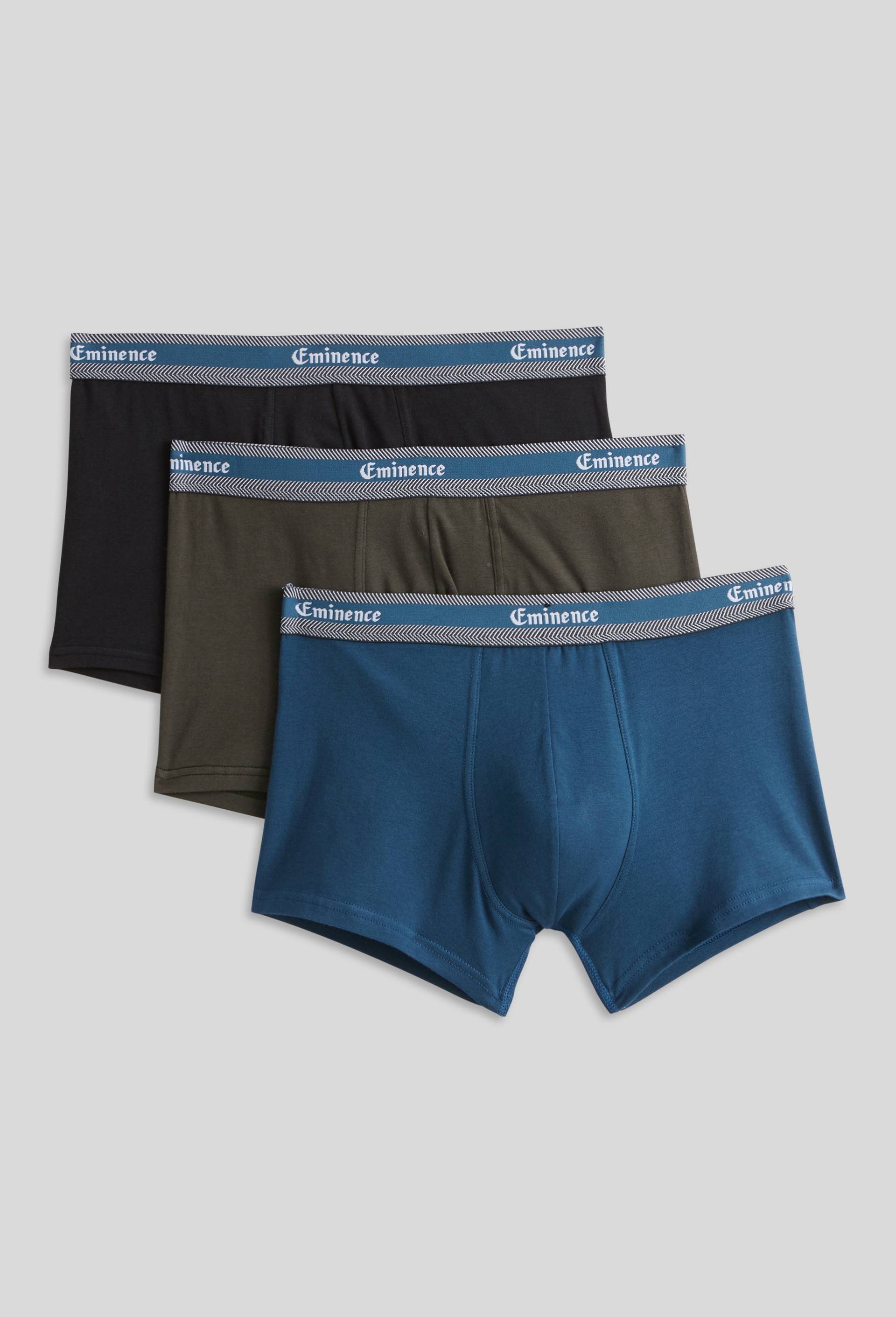 Lot de 3 boxer en coton BIO Eminence, certifié OEKO-TEX, Multicolore, swatch image