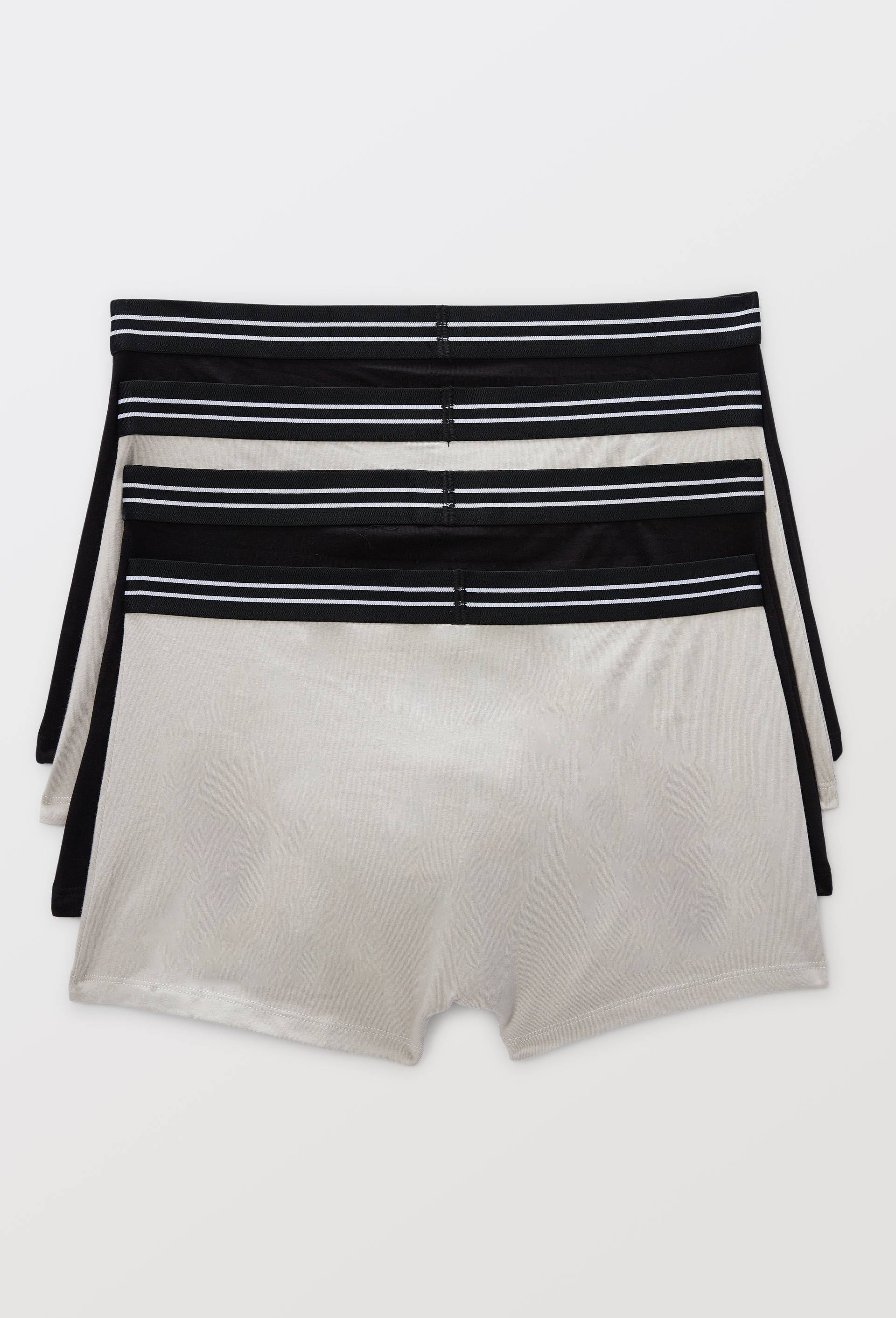 Lot de 4 boxers en coton ECO DIM, certifi&eacute; OEKO-TEX, Gris, large image number 1