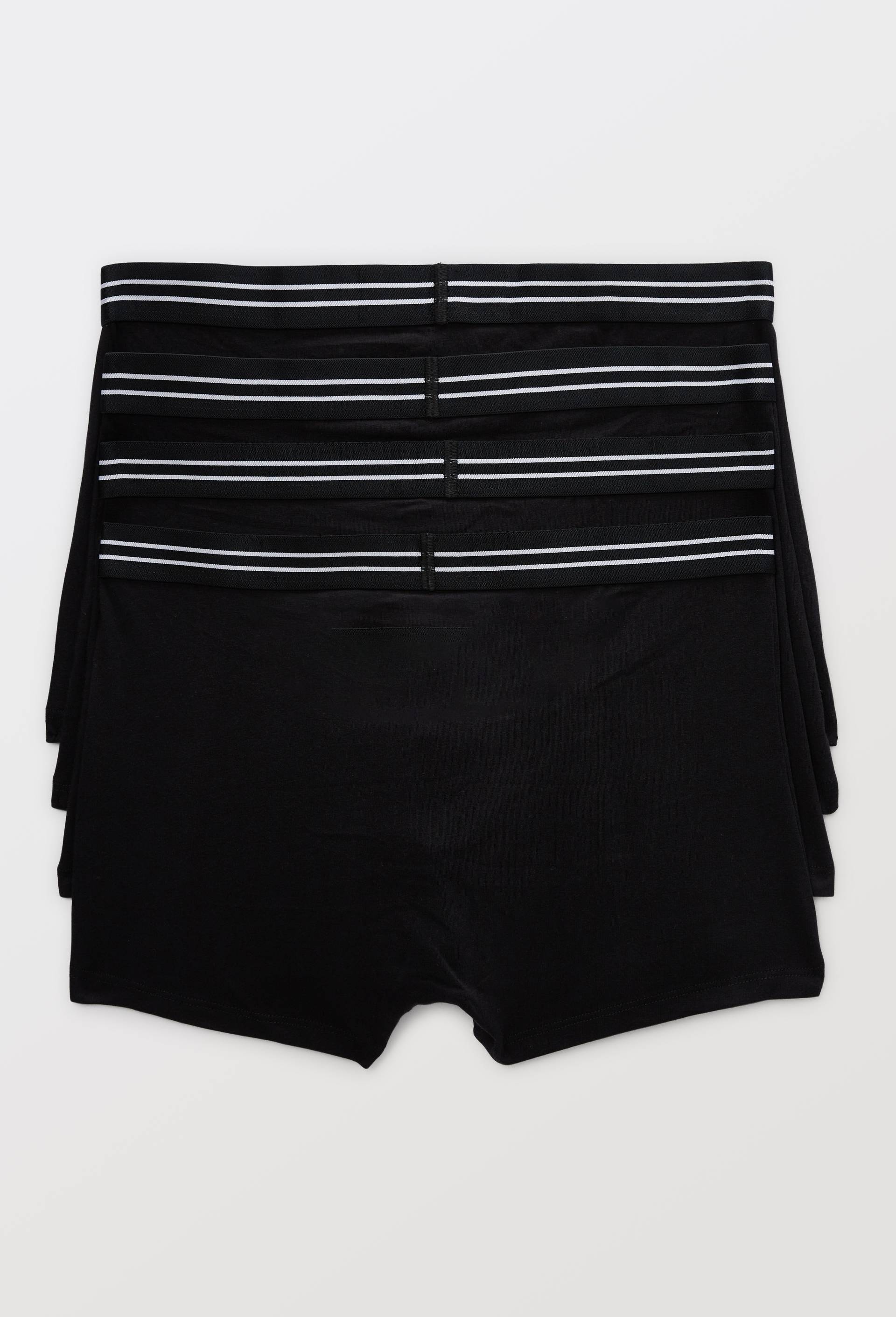 Lot de 4 boxers en coton ECO DIM, certifi&eacute; OEKO-TEX, Noir, large image number 1