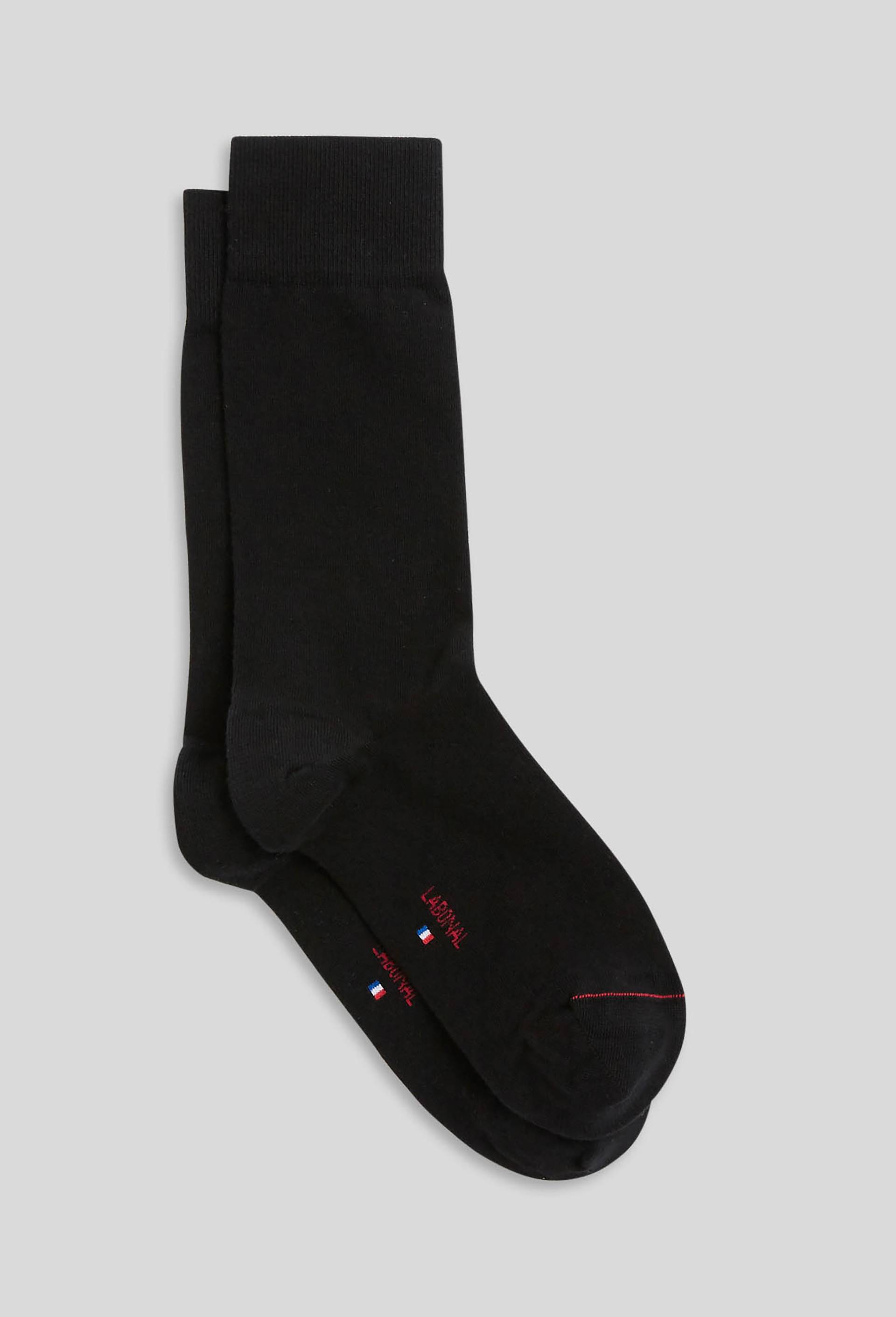 Paire de chaussette en coton Labonal, Noir, large image number 0