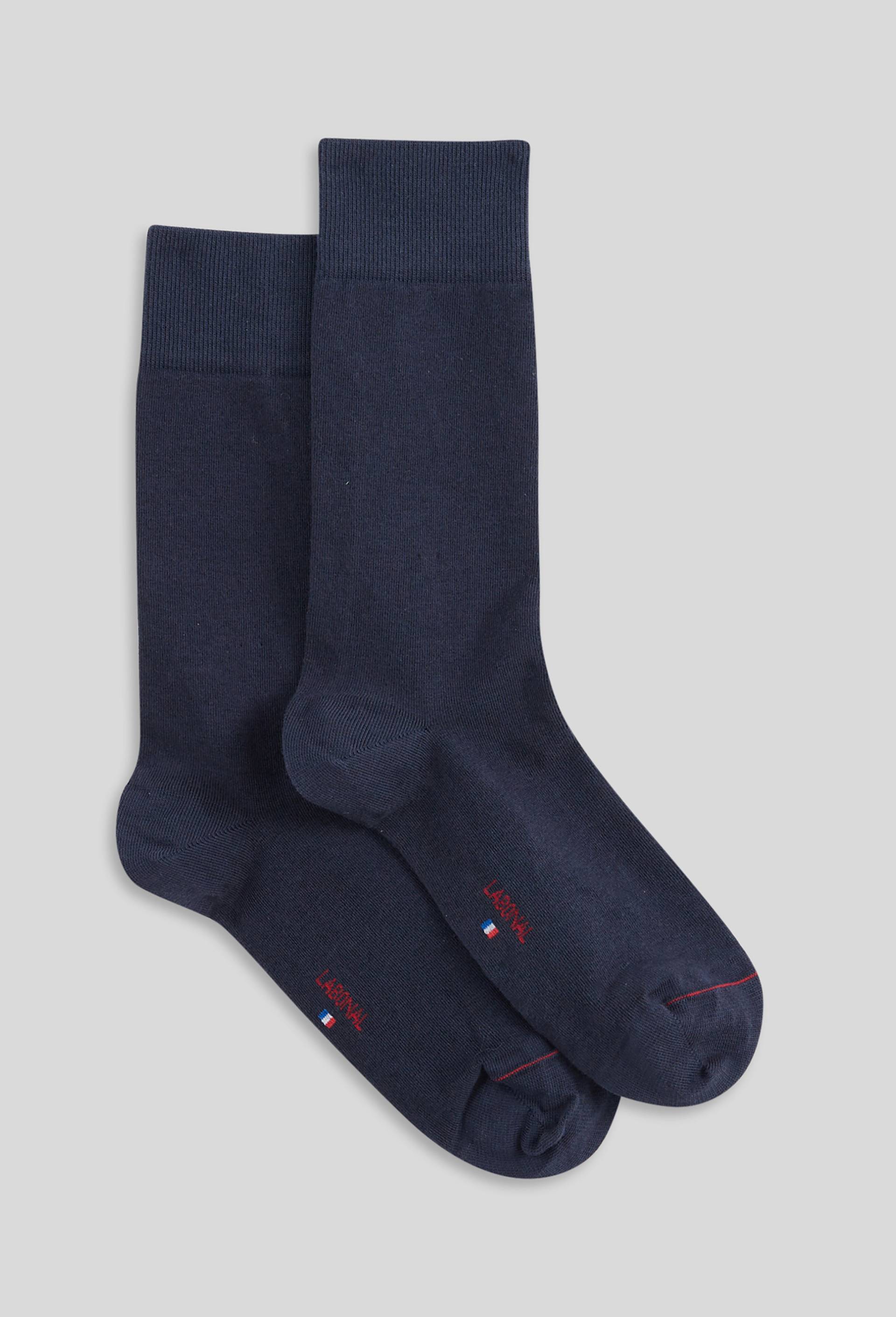 Paire de chaussette en coton Labonal, Bleu fonc&eacute;, large image number 0