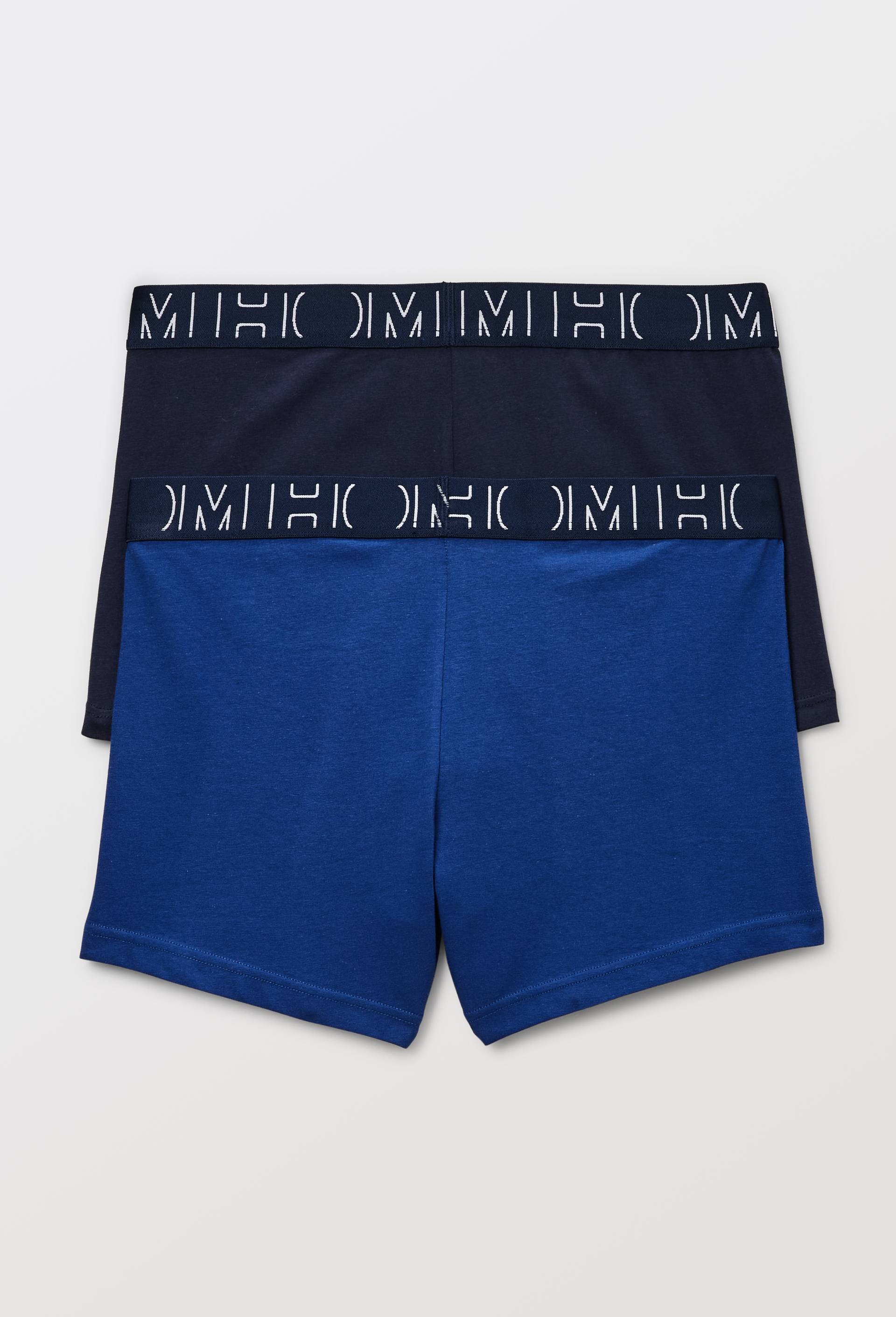 Lot de 2 boxer en coton HOM, certifi&eacute; OEKO-TEX, Bleu fonc&eacute;, large image number 1