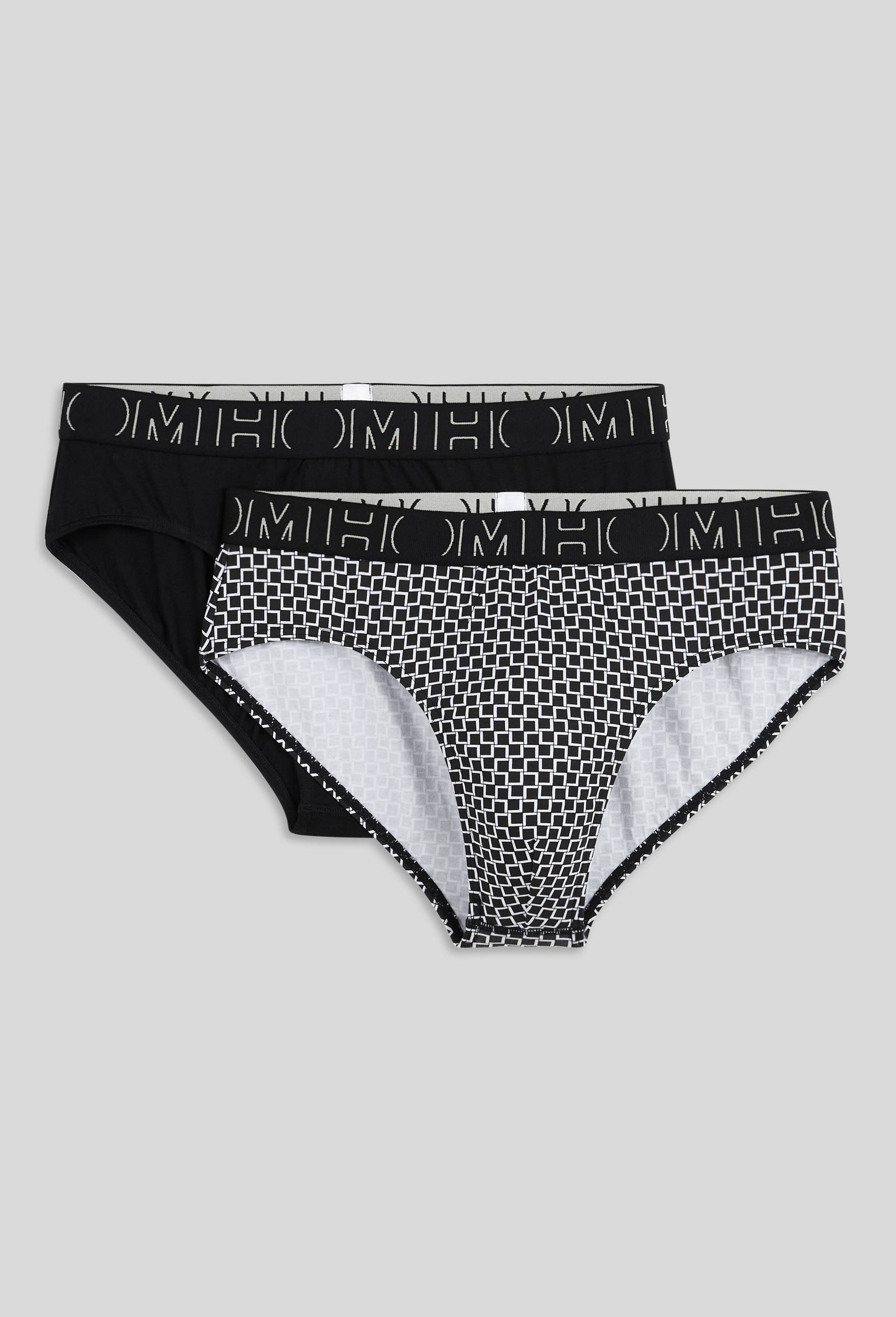 Lot de 2 slips unis et fantaisie, Multicolore, large image number 0