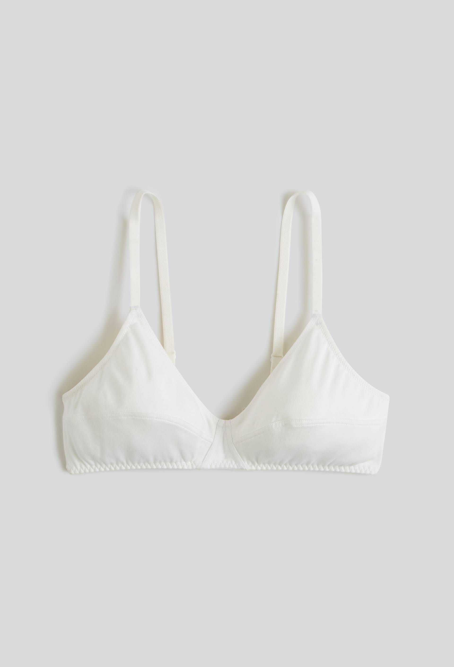 Soutien-gorge triangle en coton BIO GOTS, Blanc, large image number 2