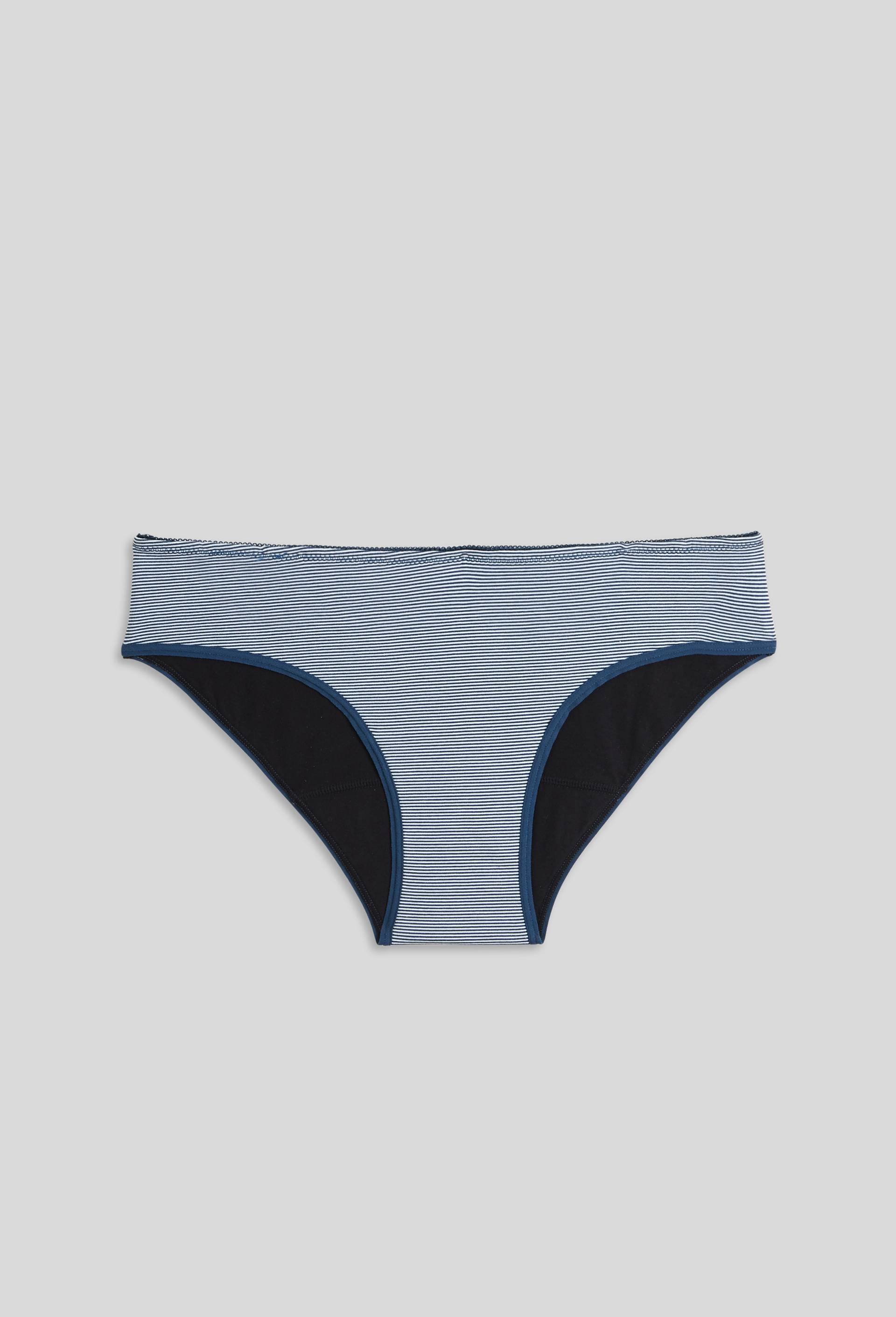 Culotte menstruelle en coton BIO, BLEU DRAPEAU, large image number 2