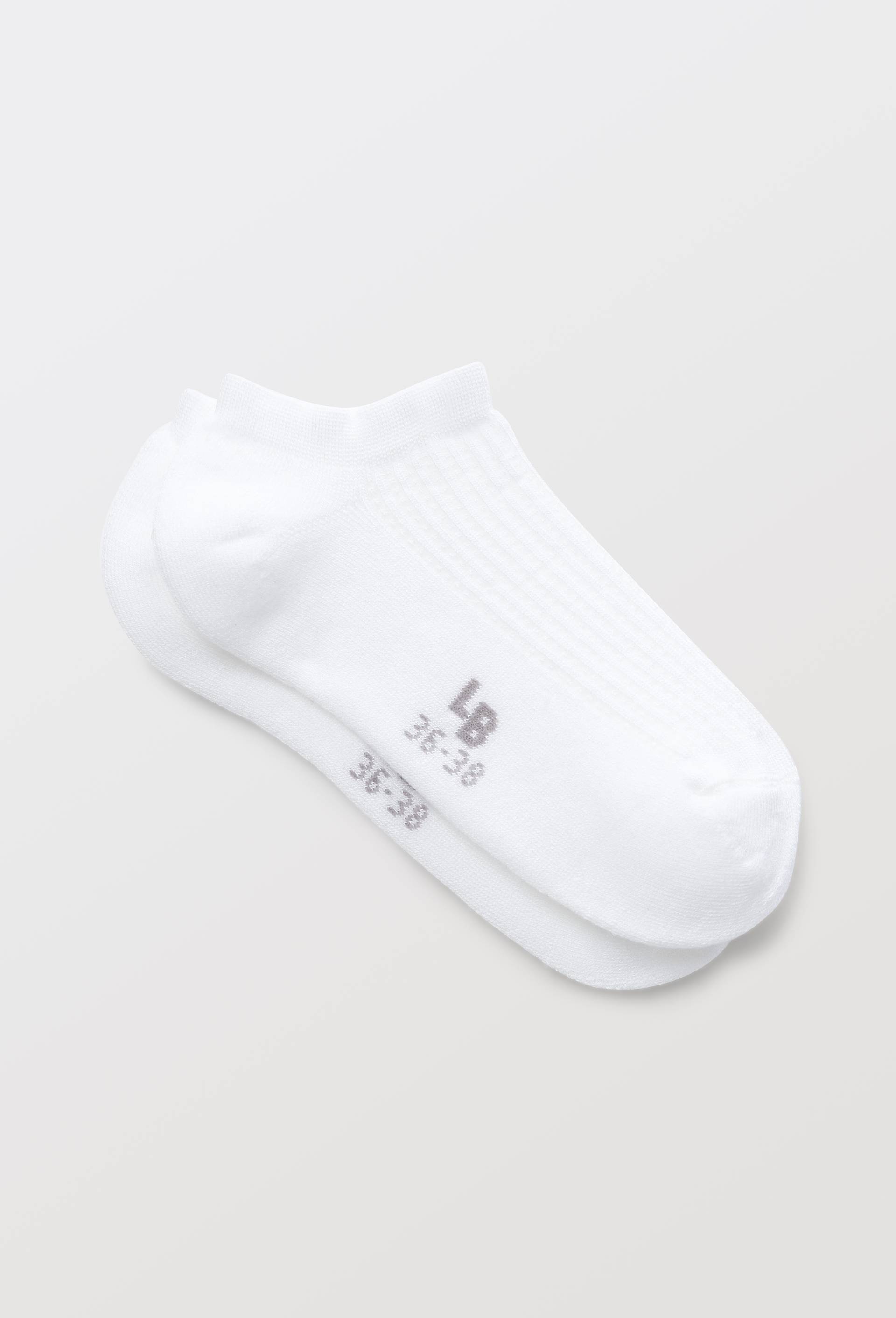 Paire de socquettes en tencel Le Bourget, Blanc, large image number 0.0