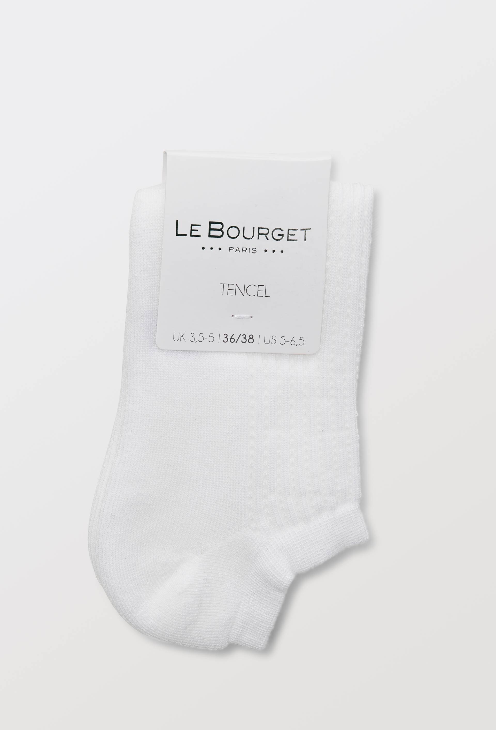 Paire de socquettes en tencel Le Bourget, Blanc, large image number 2.0